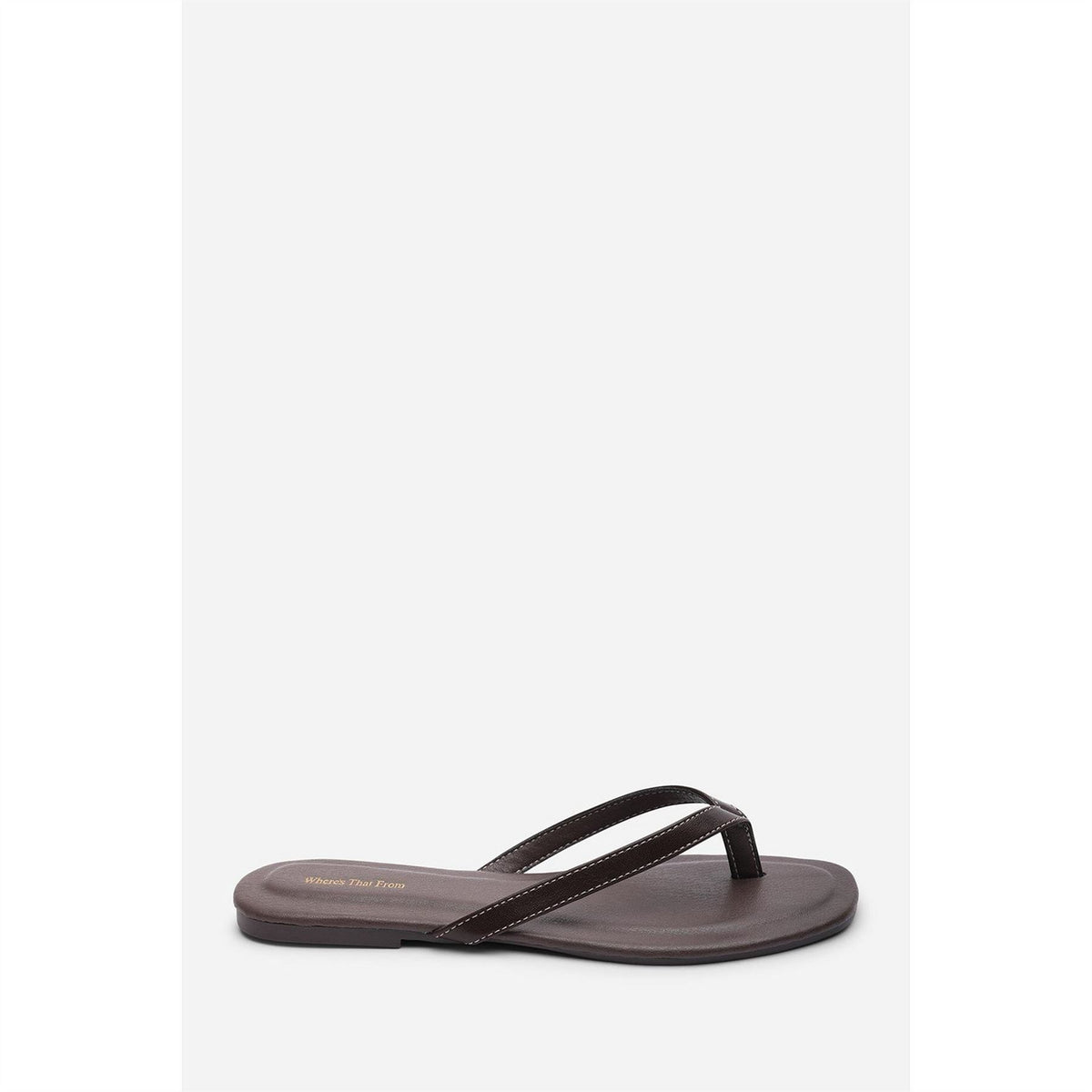 Wheres That From Flip Flop Sandal With Contrast Stitch Detail