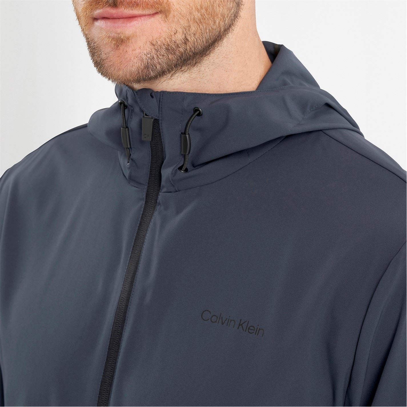 Calvin Klein Golf Hooded Performance Jacket with Elasticated Cuff