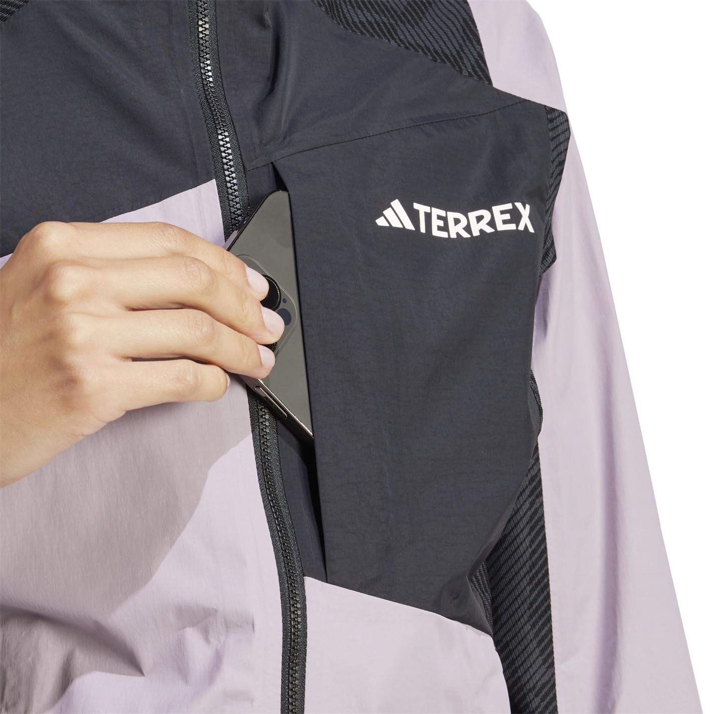adidas Hybrid Waterproof Adjustable Rain Anorak