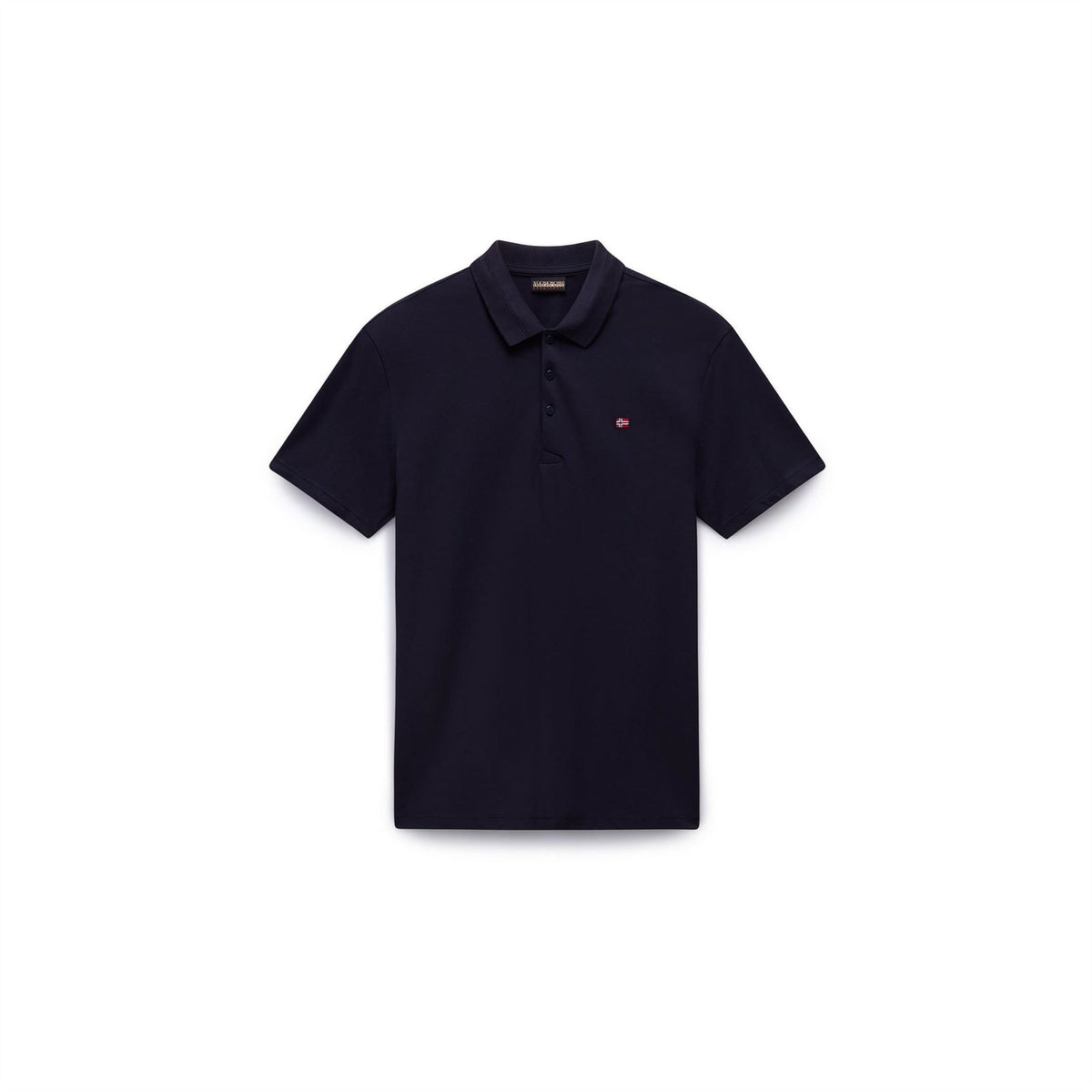 Napapijri Black Regular Fit Solid Polo Shirt