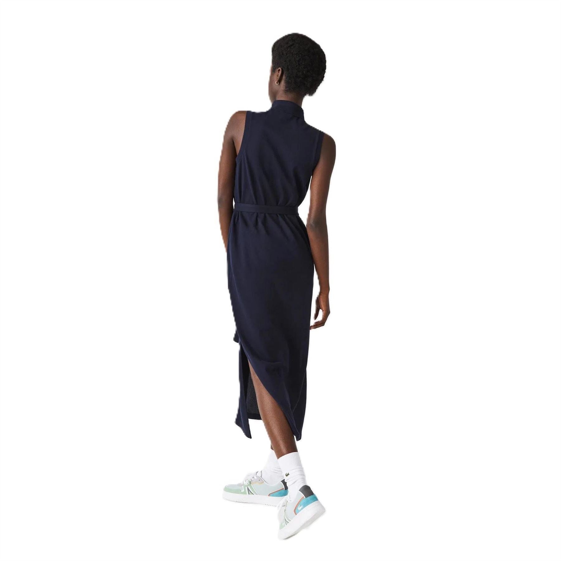 Lacoste EF1107 Collared Neck Maxi T-Shirt Dress