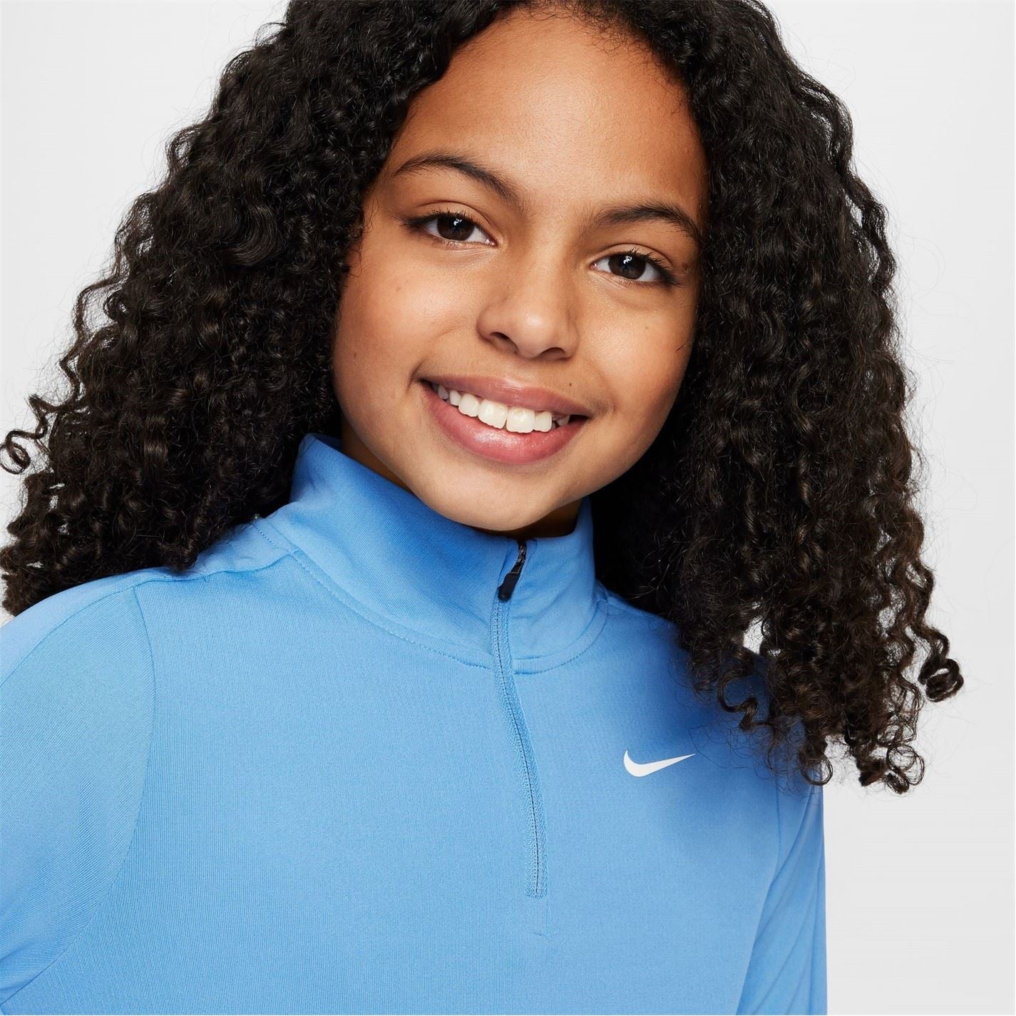 Nike Older Girls Dri Fit Long Sleeve Half Zip