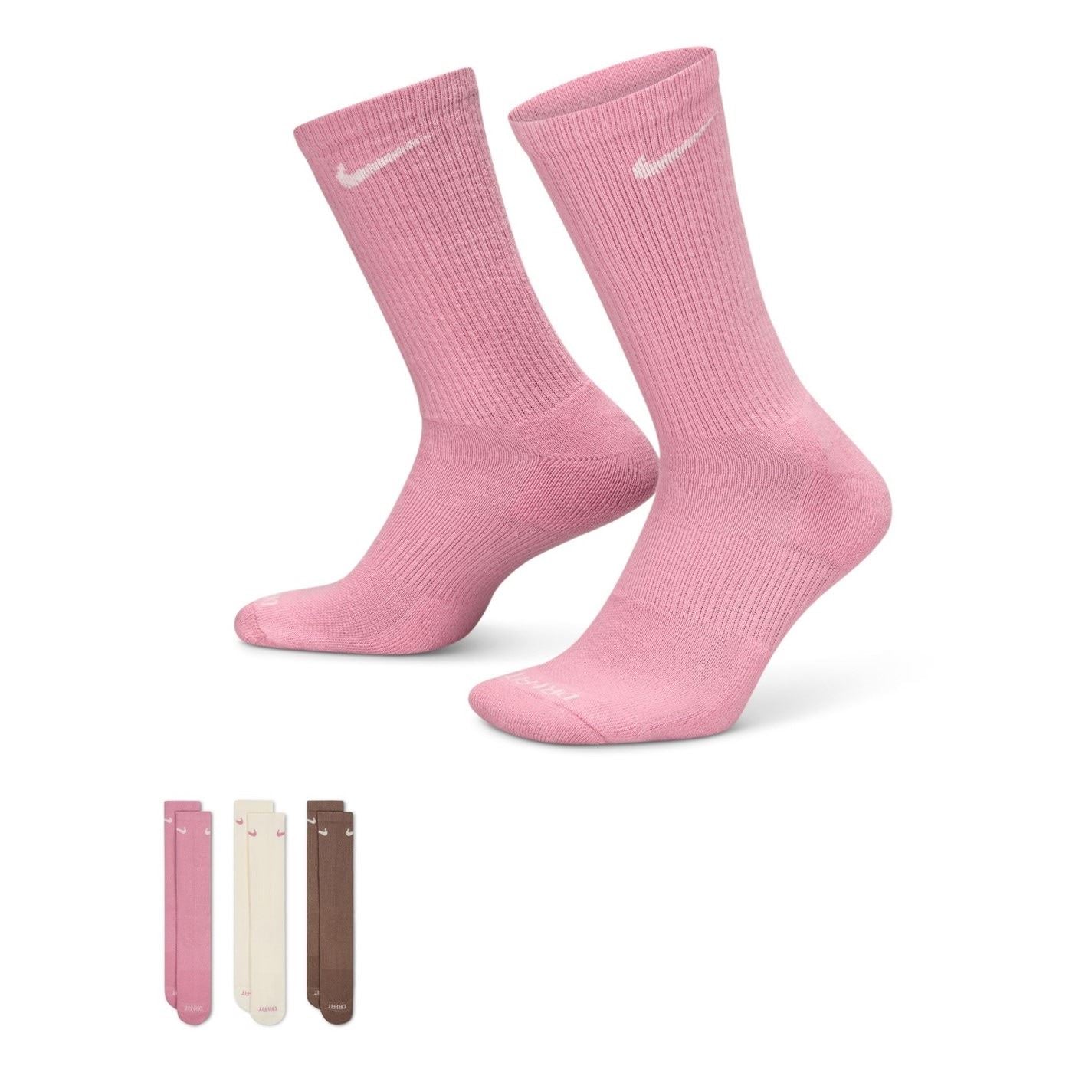 Nike Mens 3 Pack Crew Socks