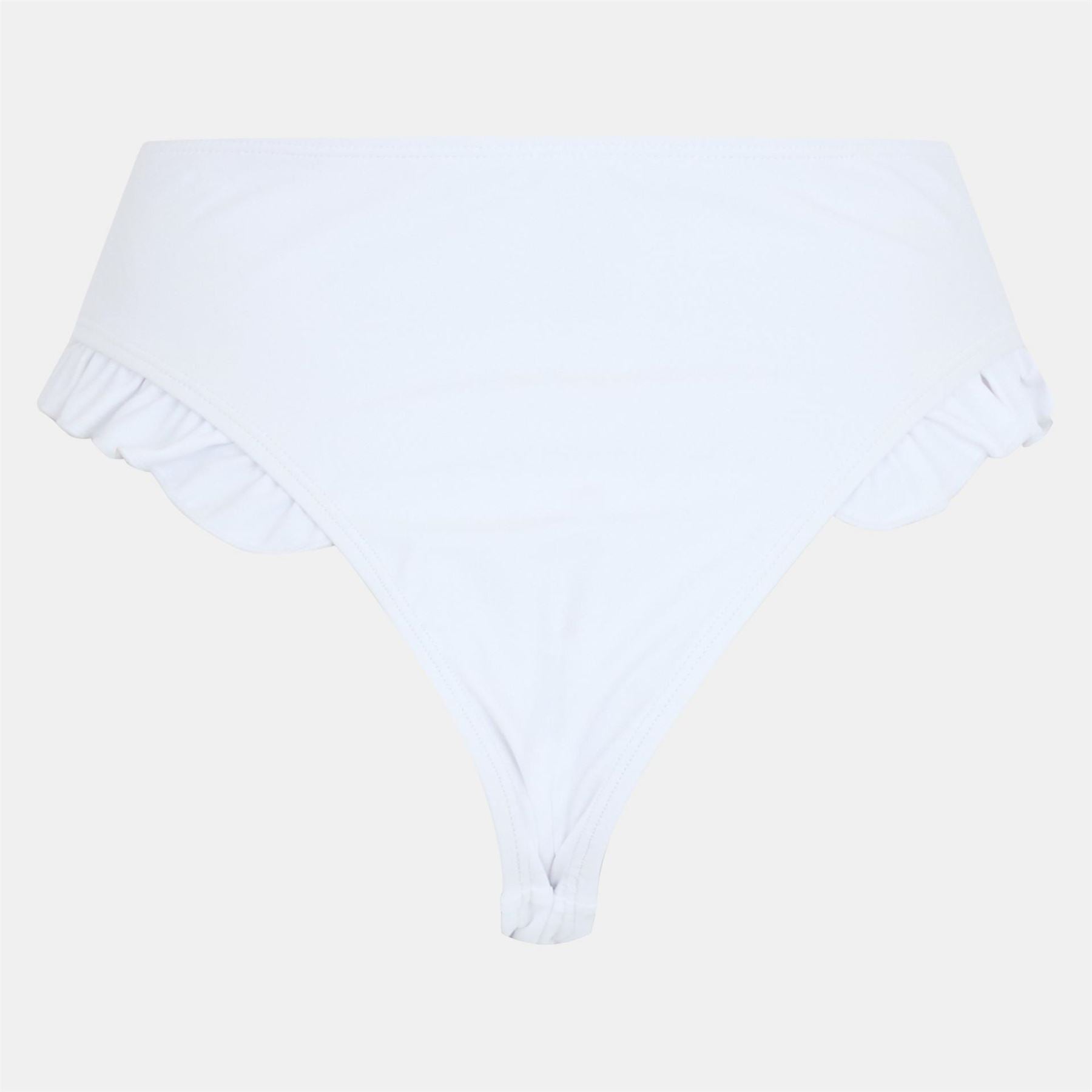 Brave Soul High Waisted Bikini Bottoms With Frill