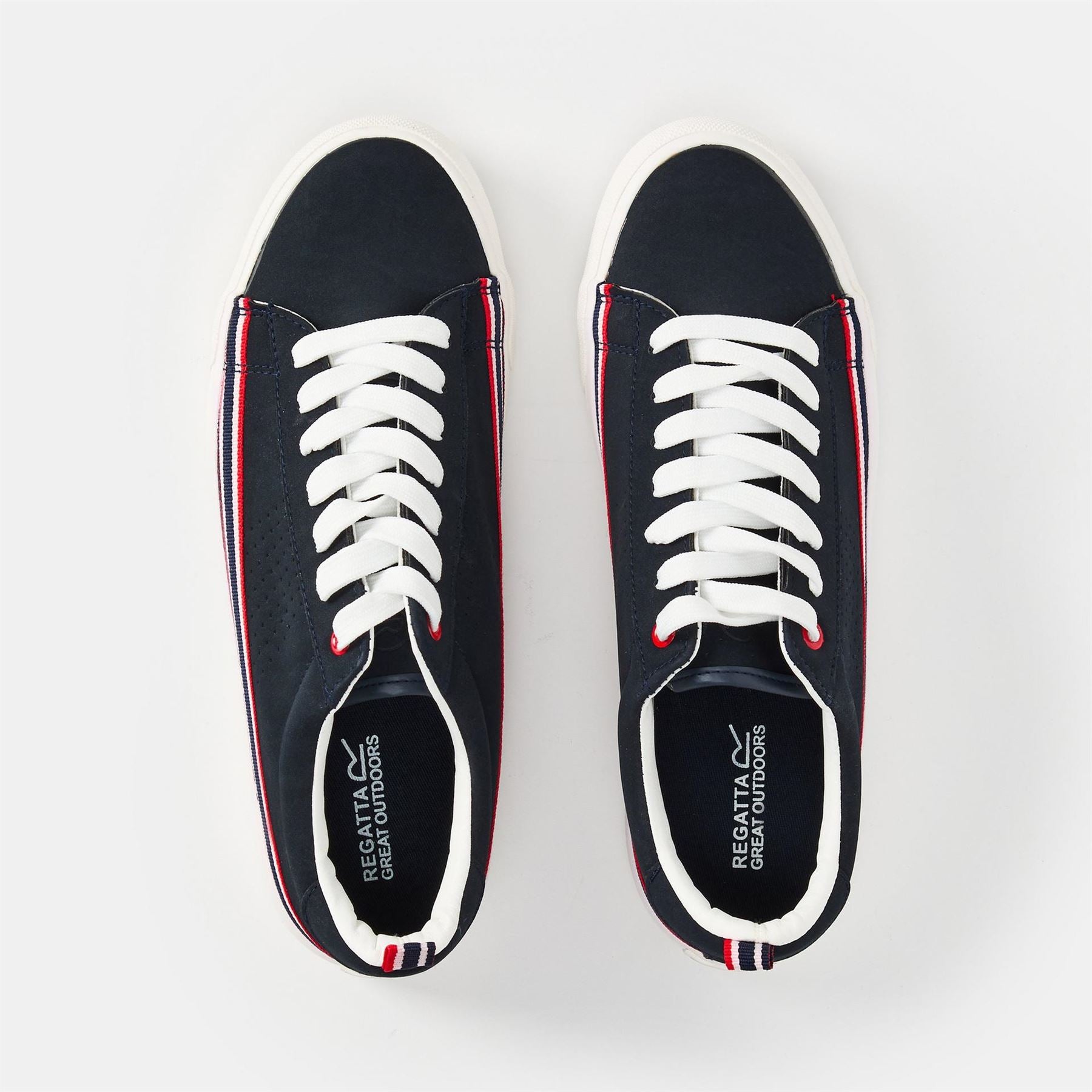 Regatta Canvas Low Top Sneakers with Stripe Pattern