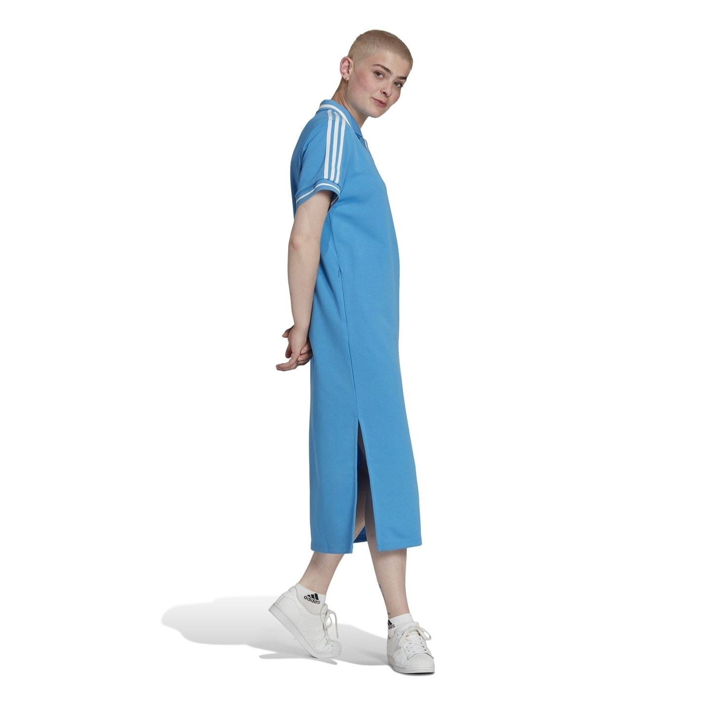 adidas Originals Maternity Collared Neck Midi T-Shirt Dress