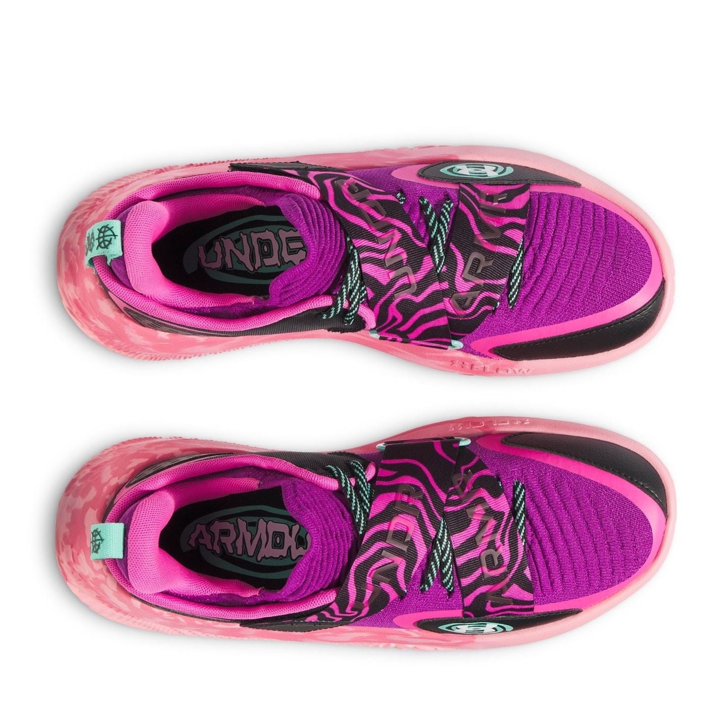 Under Armour Flow Futrx4 Zebra Patterned Sneakers