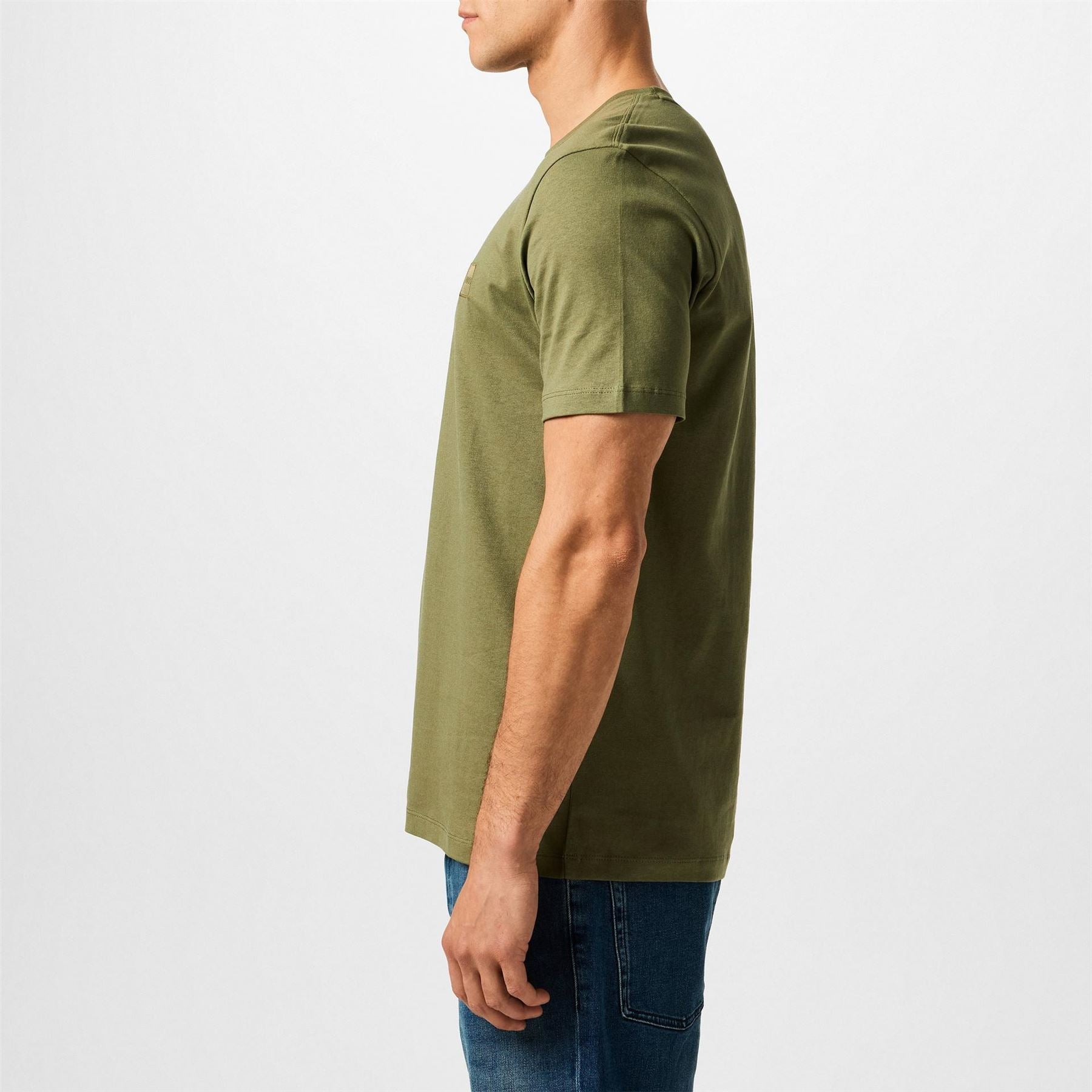 Boss BOSS ORANGE Tales T Shirt with Logo Patch Premium Cotton