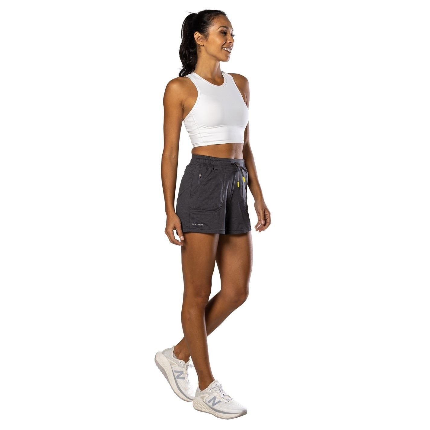 Nathan Solid Patterned 365 Bermuda Shorts with Pockets
