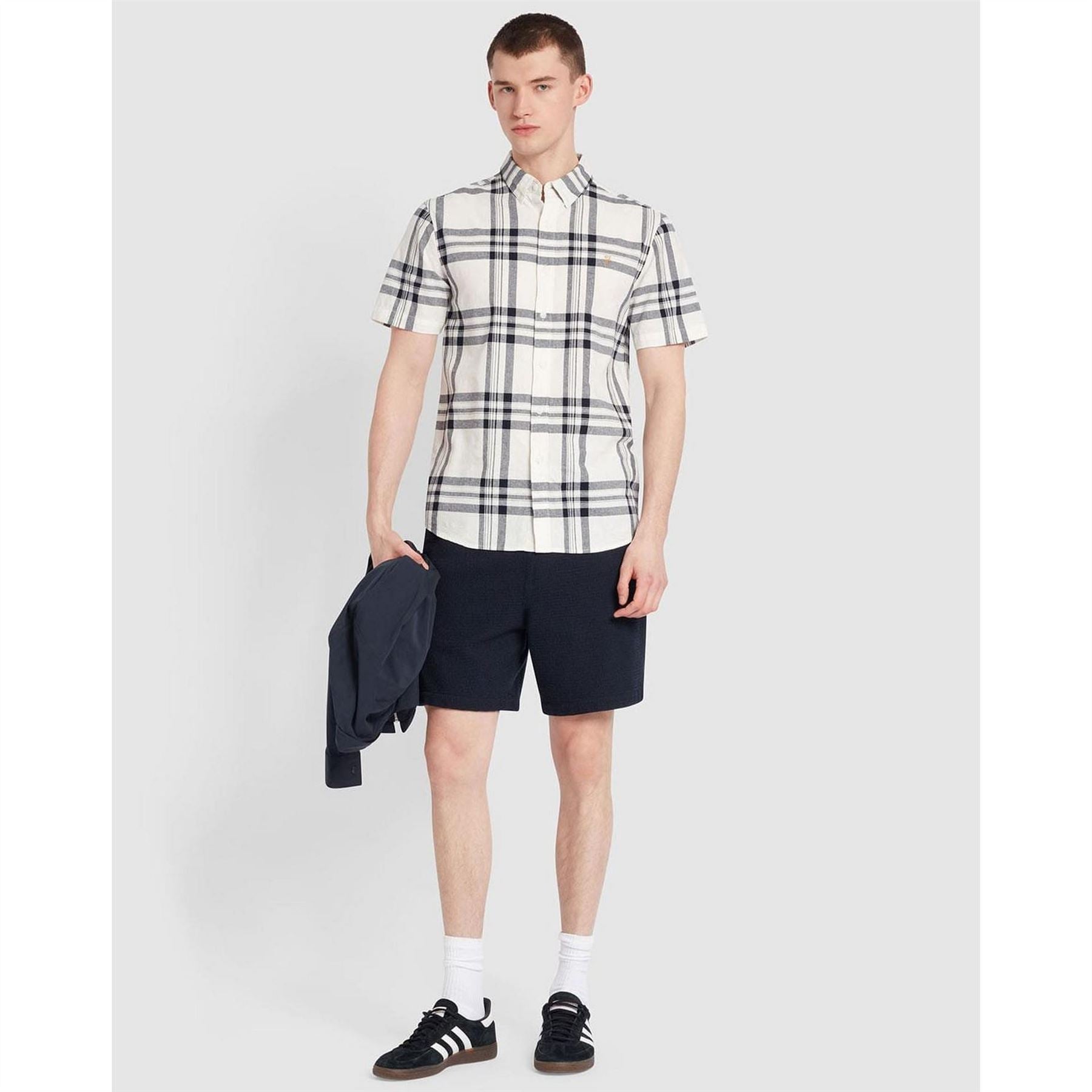 Farah Kele Bold Check Short Sleeve Shirt