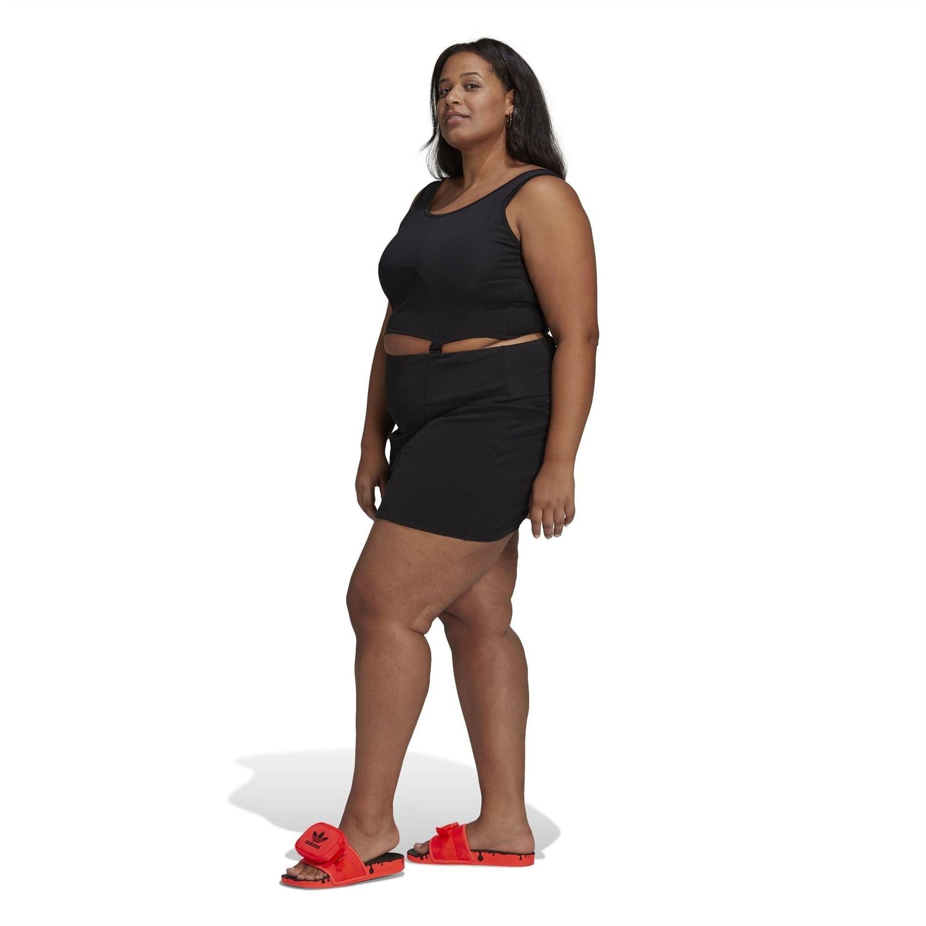 adidas Originals Rib Cut Out Dress