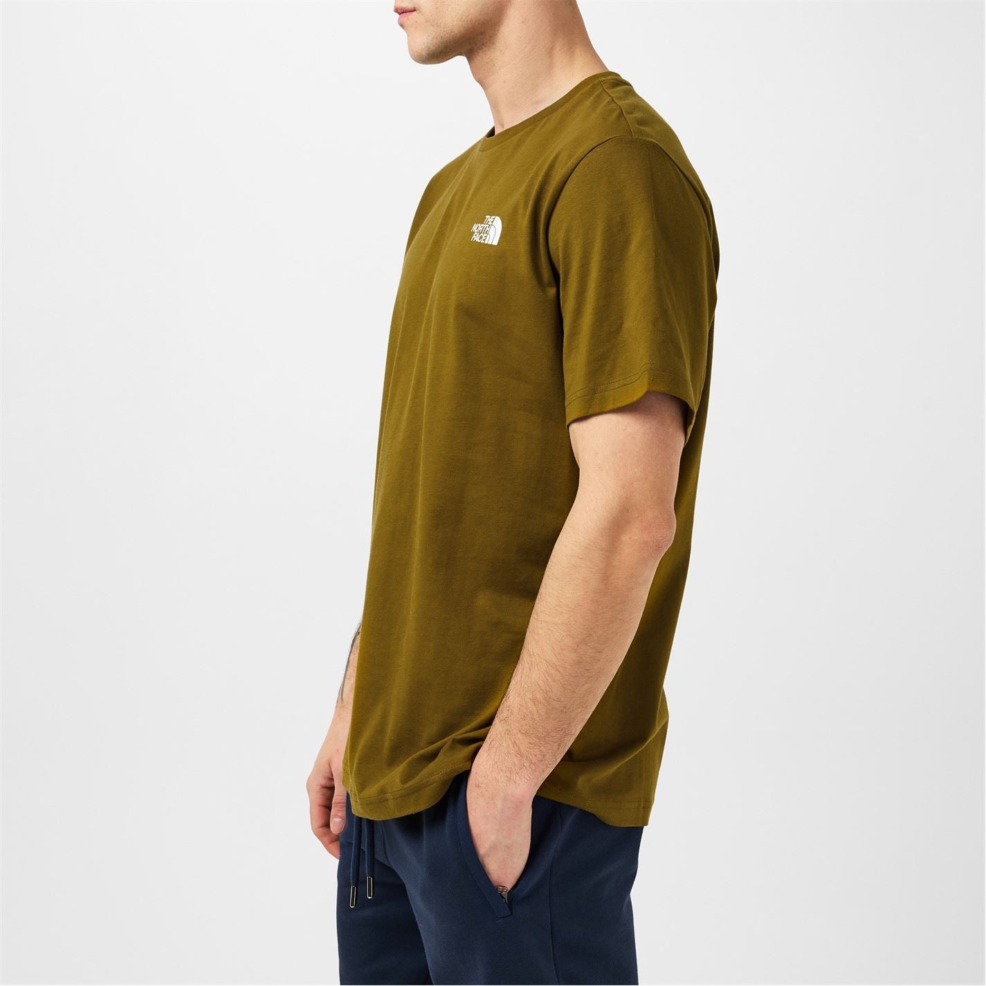 The North Face North Face M S S Box Nse Tee Moss Green Tnf bl
