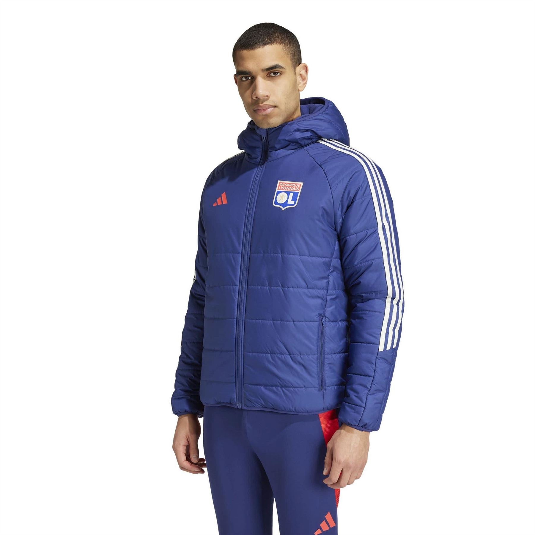 adidas Mens Olympique Lyonnais Winter Jacket