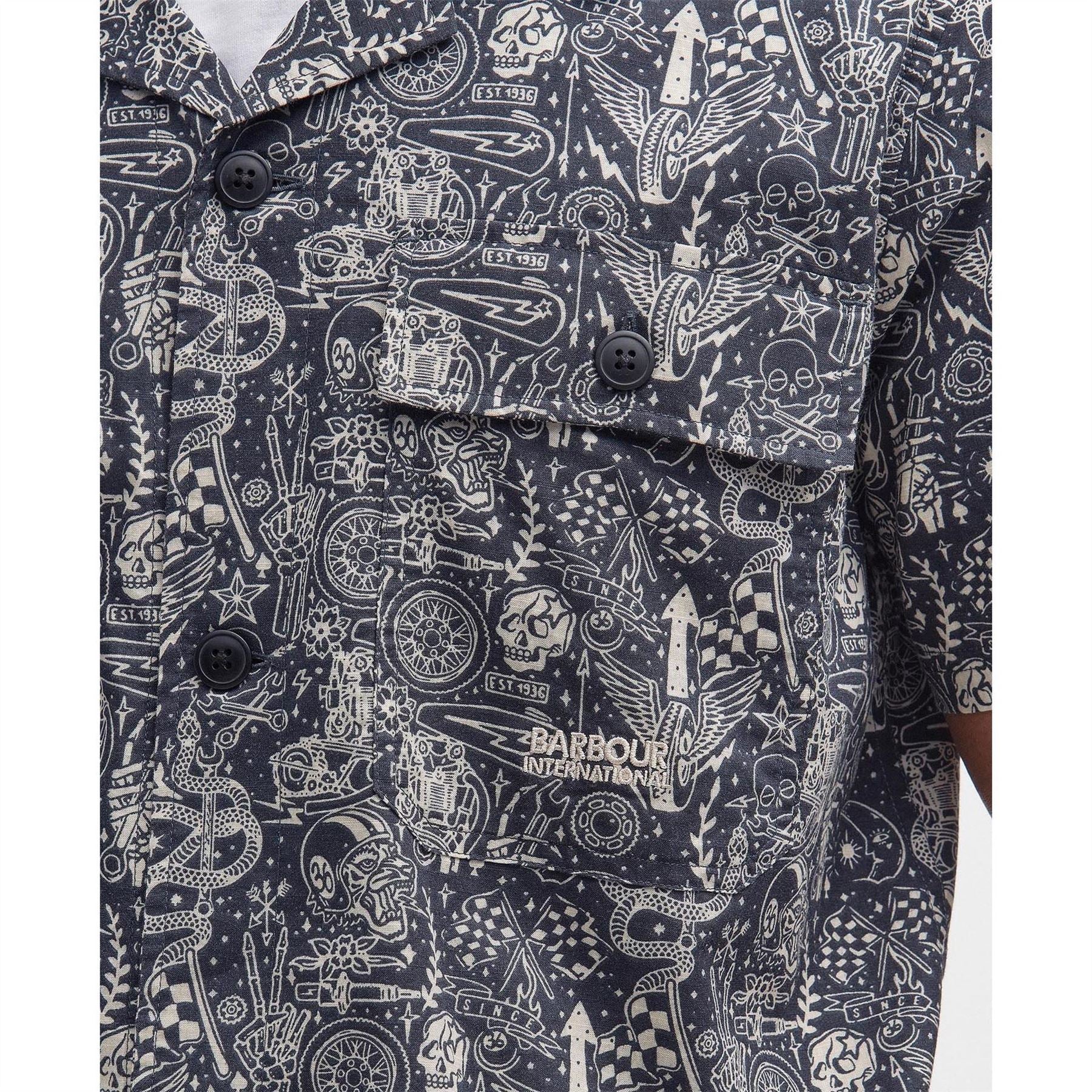 Barbour International Printed Short Sleeve Shirt