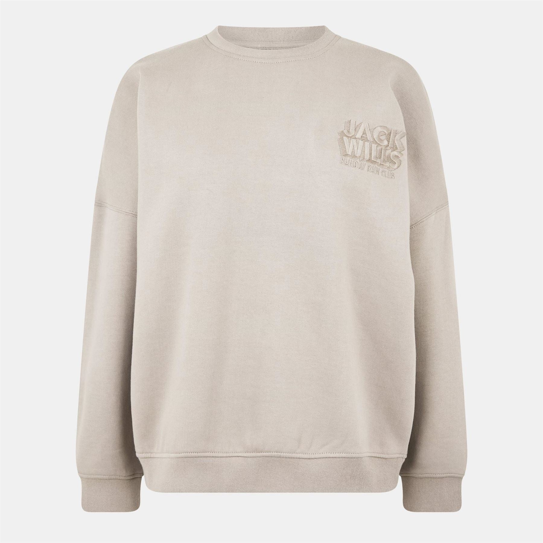 Jack Wills Oversized Drop Shoulder Long Sleeve Sweatshirt