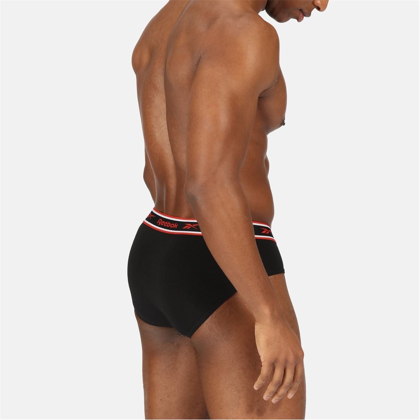 Reebok Mens 3 Pack Cotton Elastane Briefs