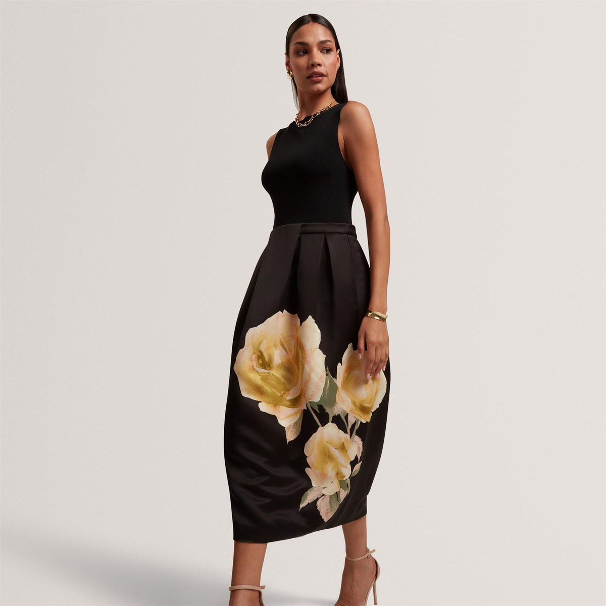 Ted Baker Print Midi Boho Dress