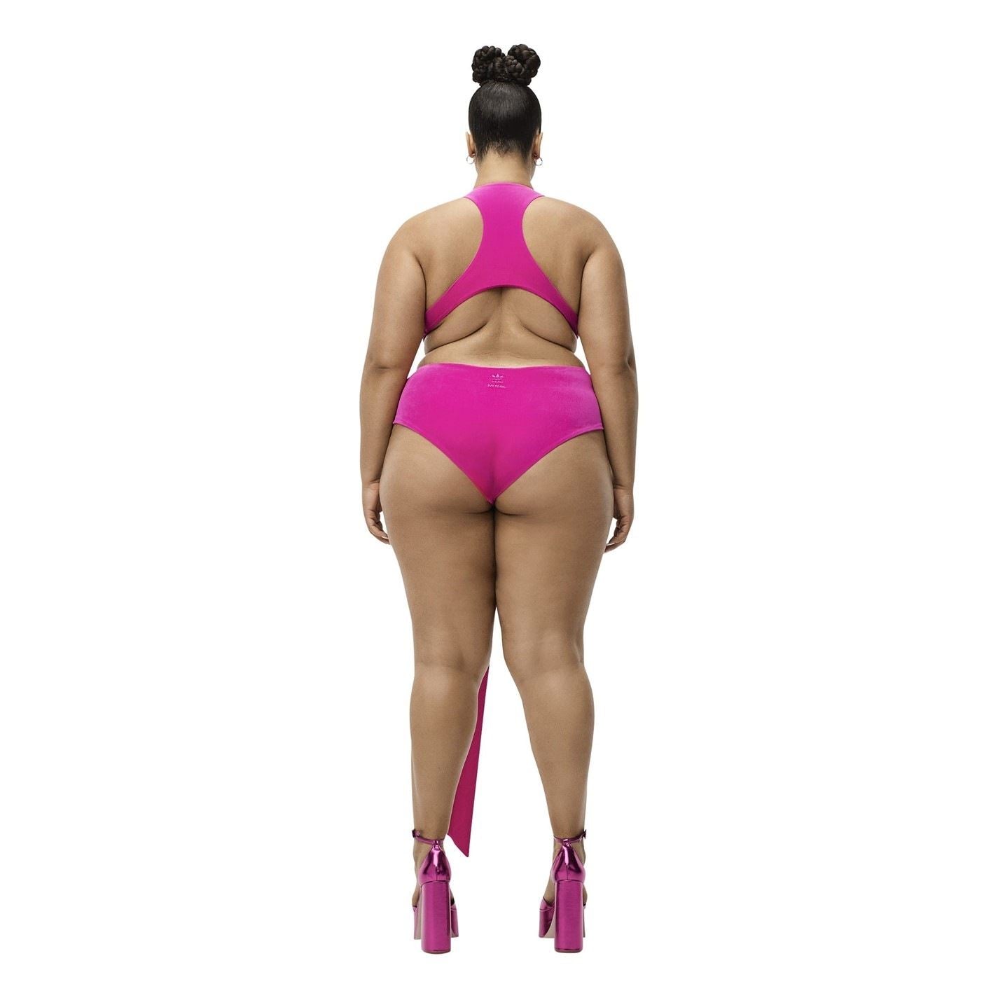 adidas Originals Ivy Park Front Tie One-Piece Swimsuit