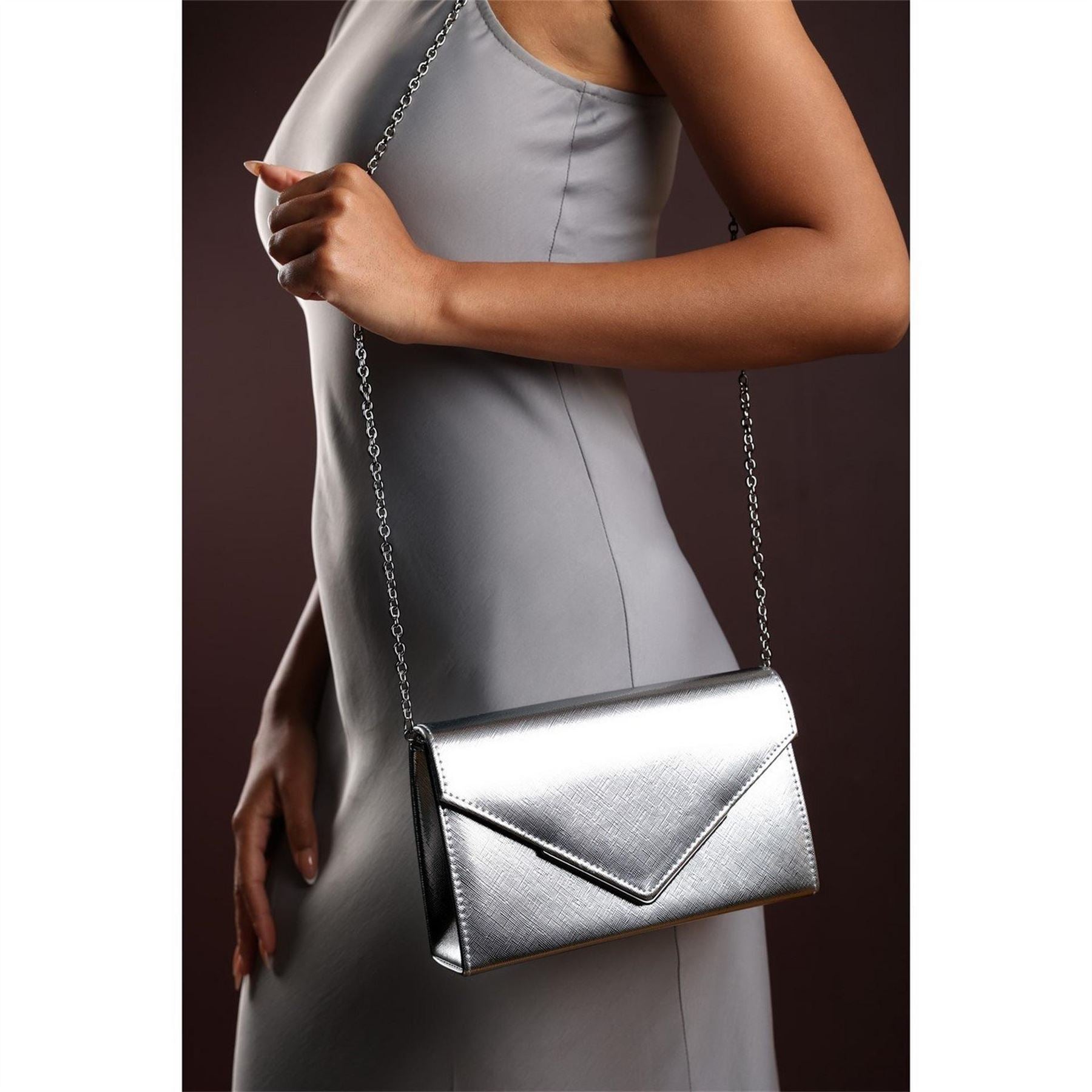 Wheres That From Clutch Bag With Flap Closure
