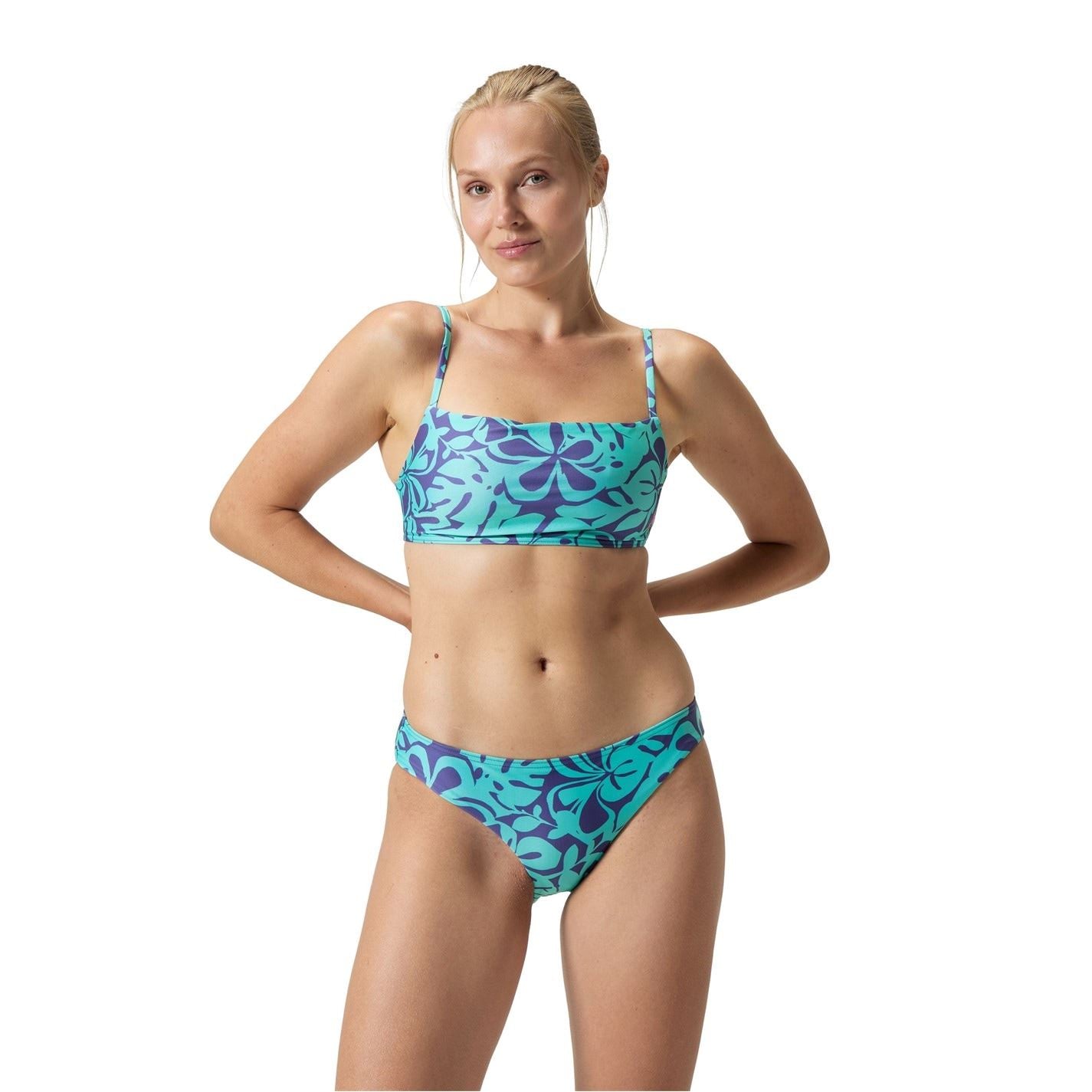 Speedo Womens Printed Adjustable Thinstrap 2 Piece