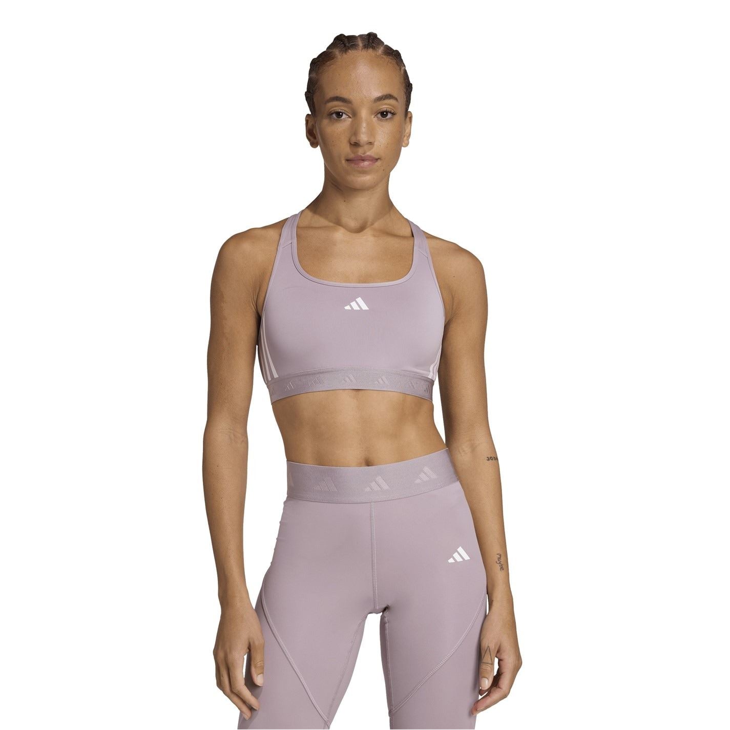 adidas Scoop Neck Compression Sports Bra