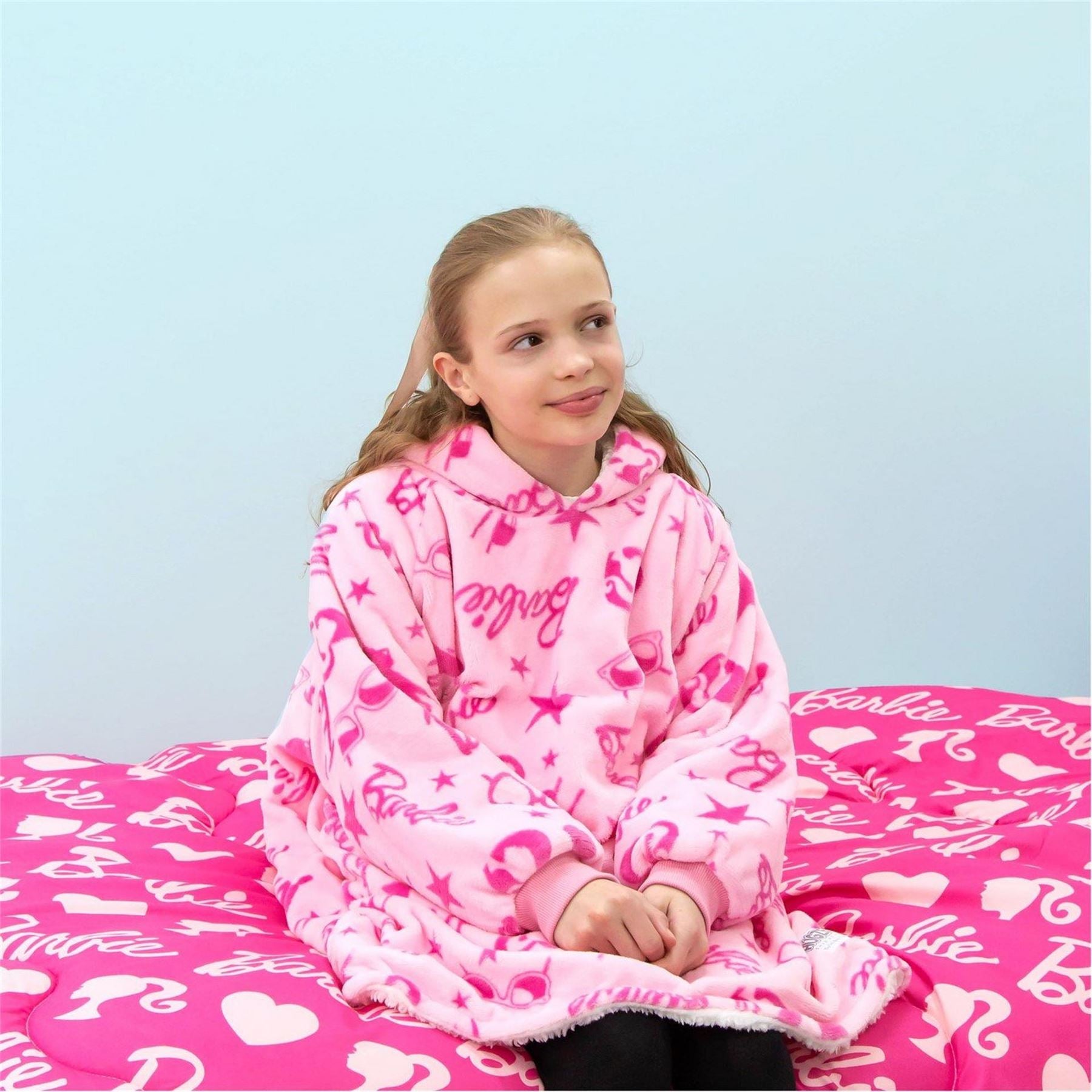 Barbie Boxfresh Hooded Ribbed Cuff Robe Jacket