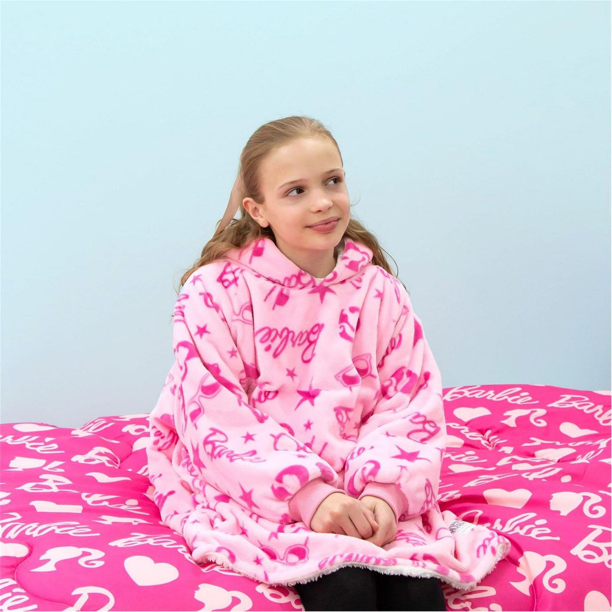 Barbie Boxfresh Hooded Ribbed Cuff Robe Jacket