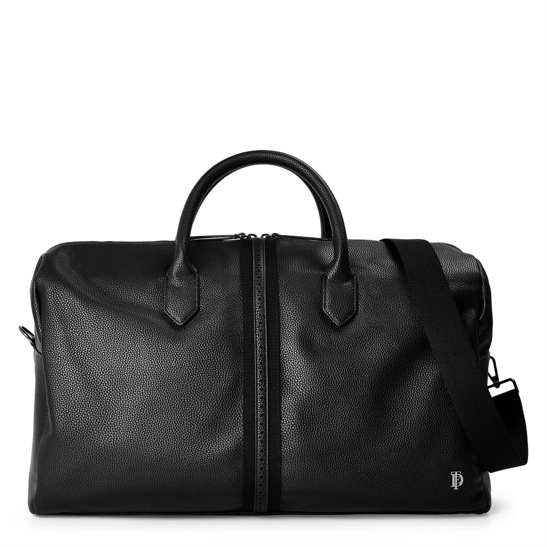 Ted Baker Webbing Flight Bag with Silver Hardware