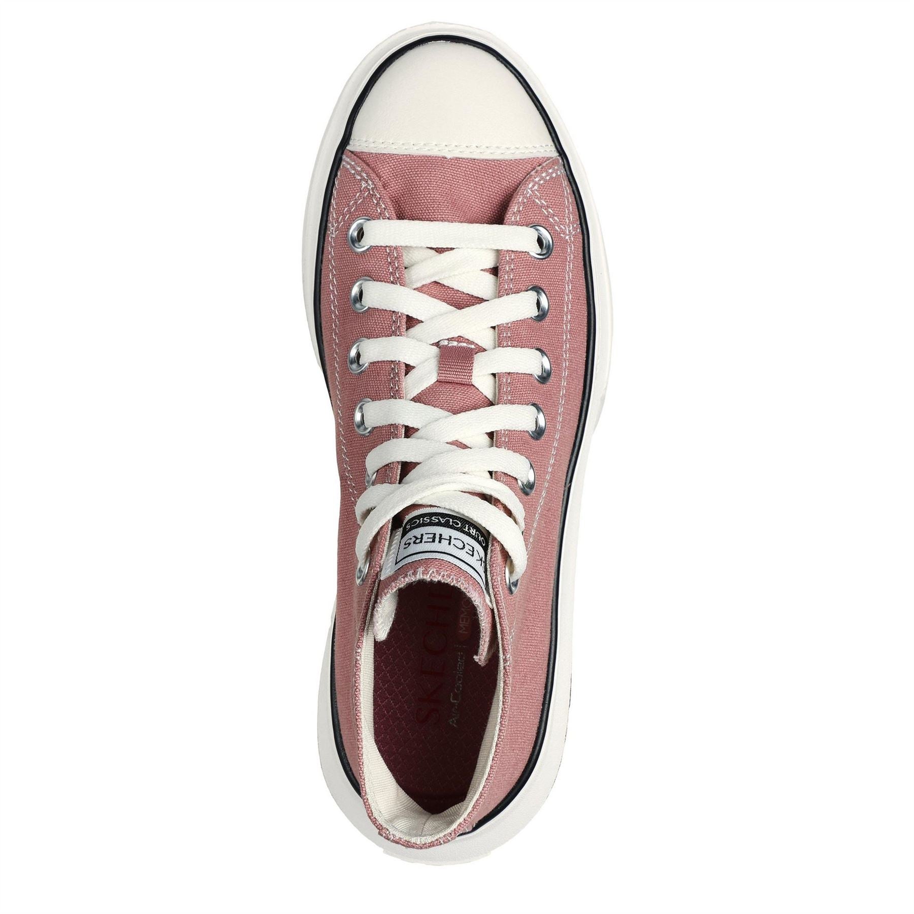 Skechers Womens Mid Top Lace Up W Air Cooled Low Top Trainers