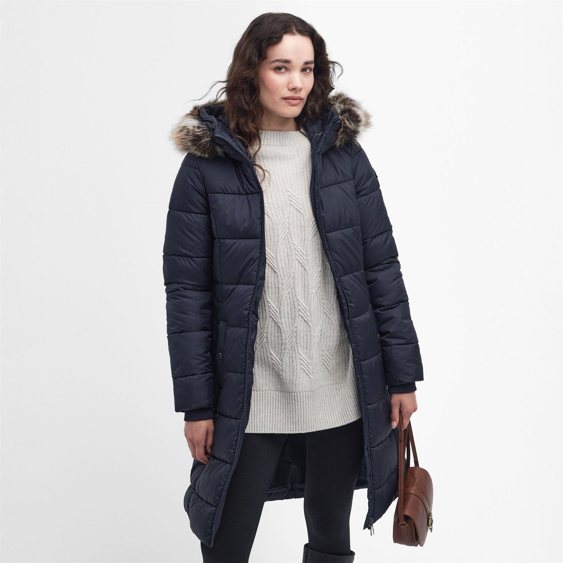 Barbour Rosoman Water Resistant Hooded Short Puffer Jacket