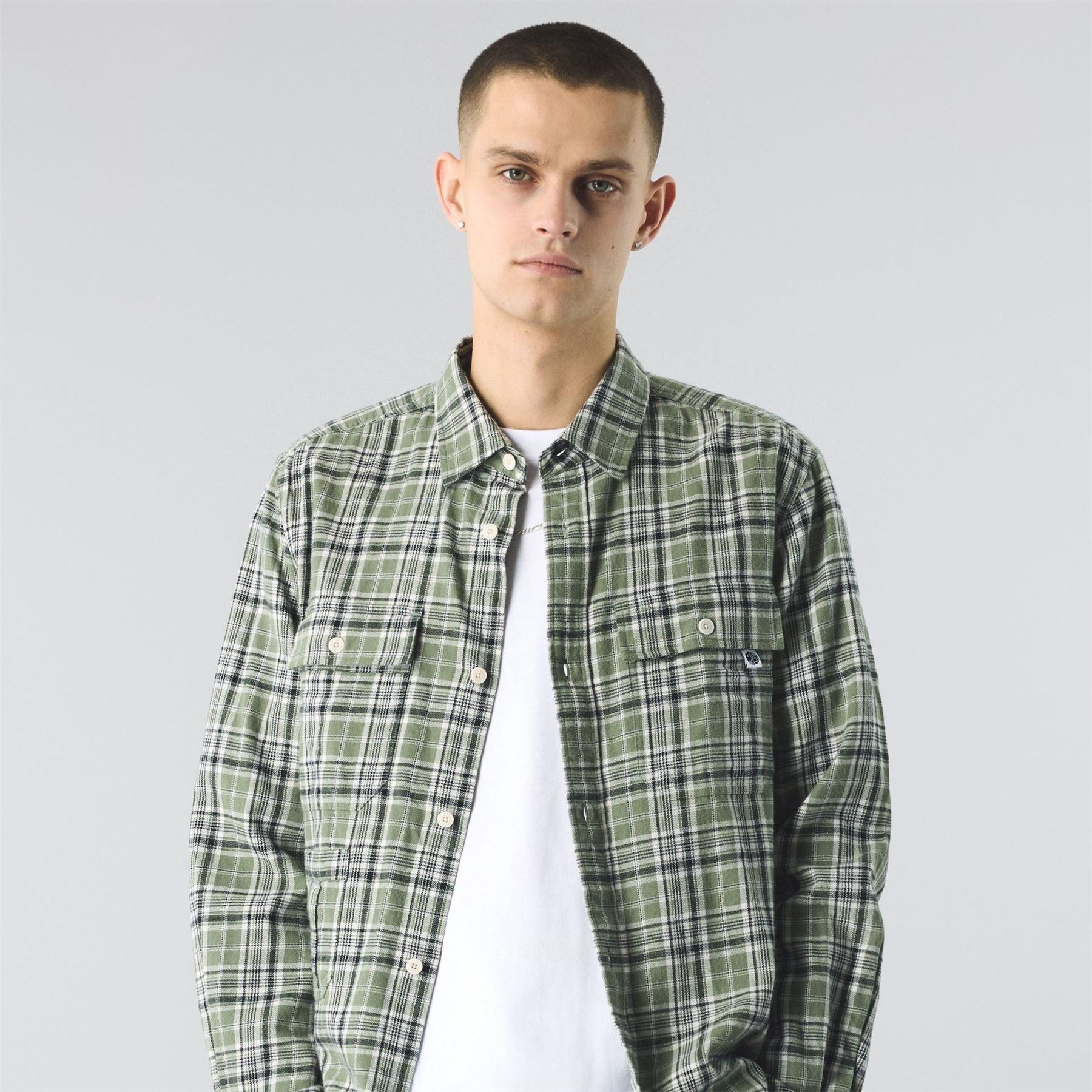 Pretty Green Thornley Check Long Sleeve Patterned Shirt
