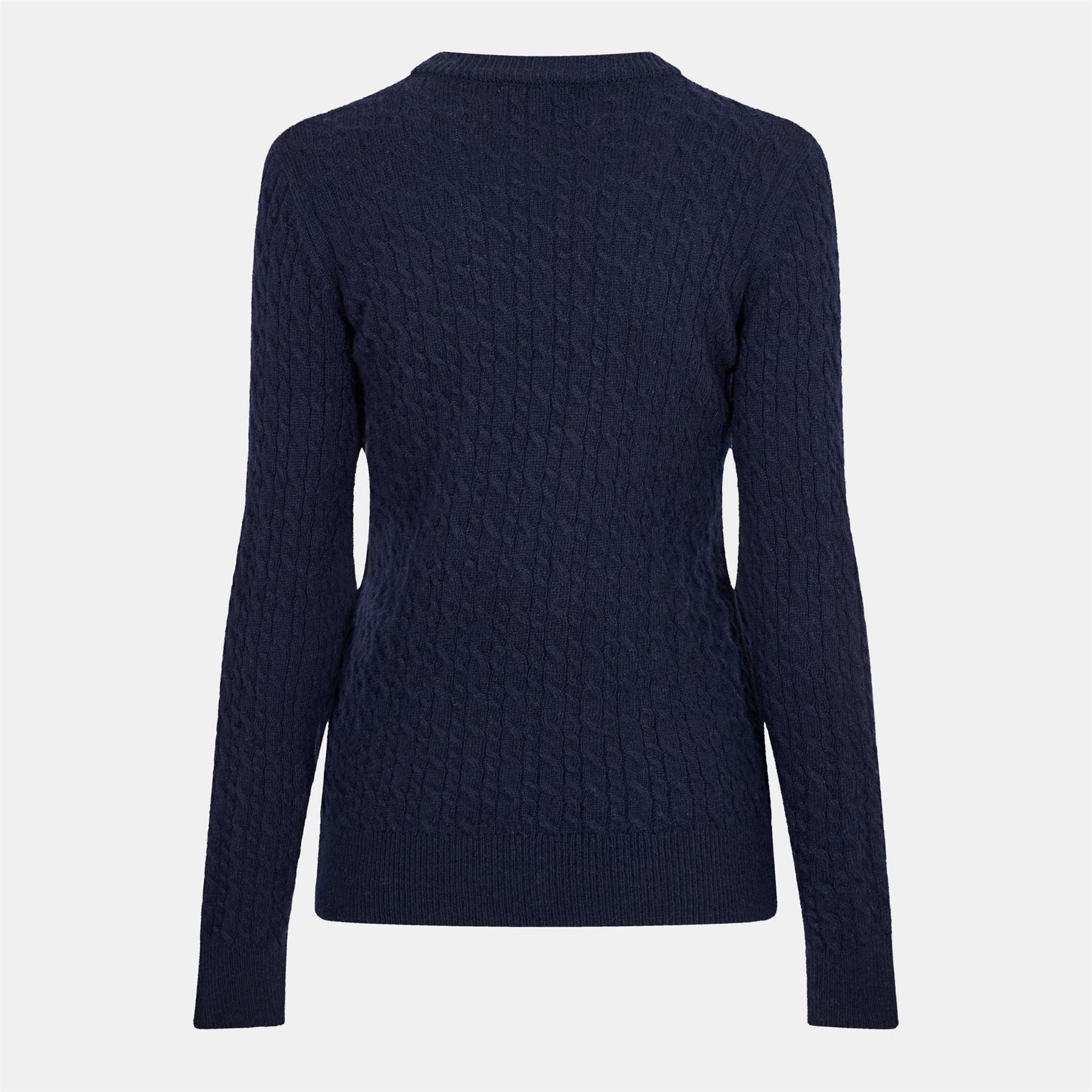 Jack Wills Womens Tinsbury Merino Wool Blend Cable Knitted Jumper