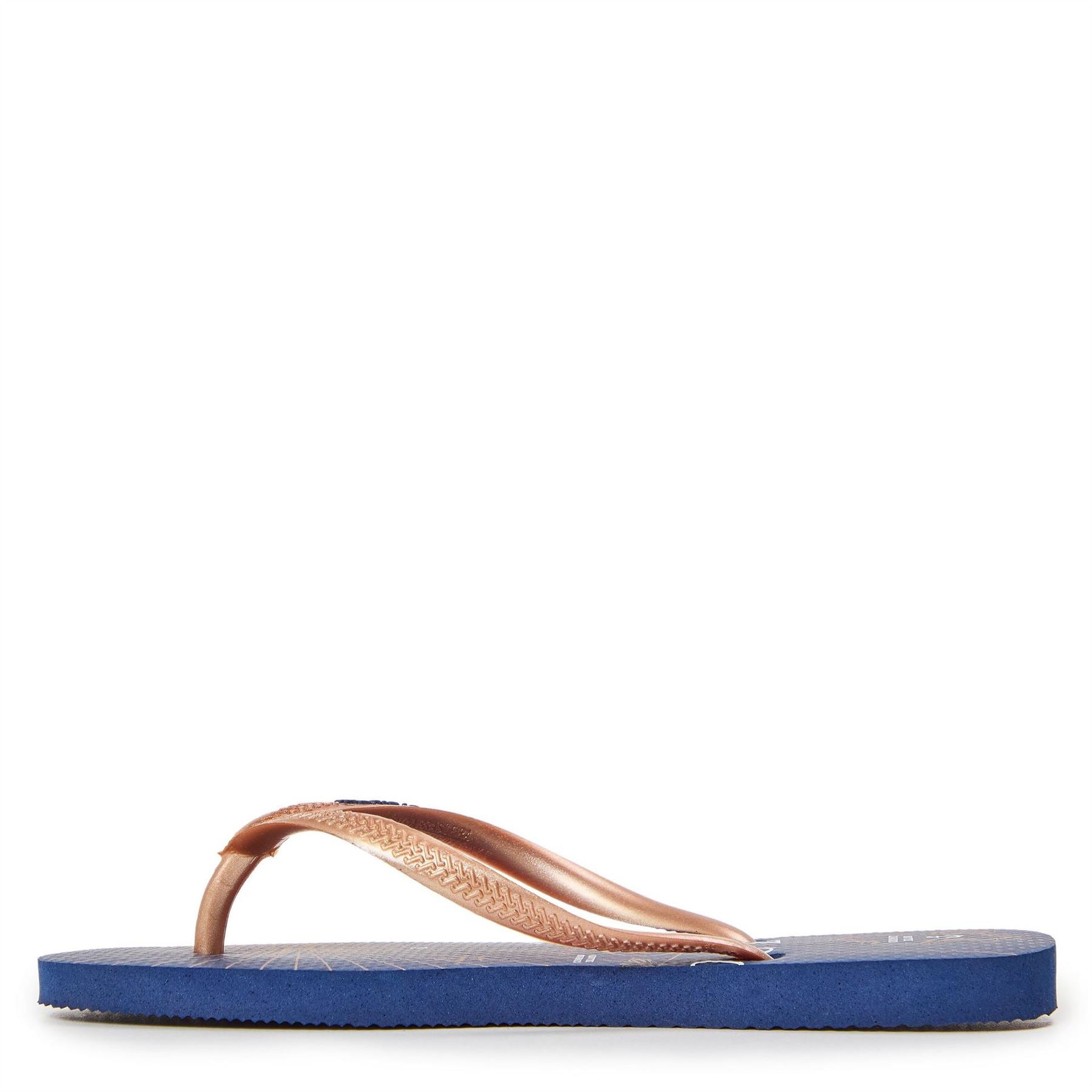 Havaianas Slim Nautical Navy Blue Rose G Flip Flops Unisex Kids