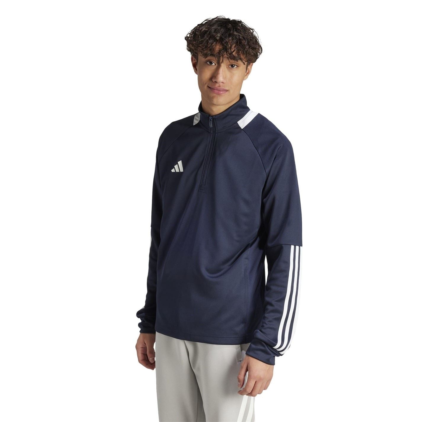 adidas Mens Sereno Long Sleeve Zip Top
