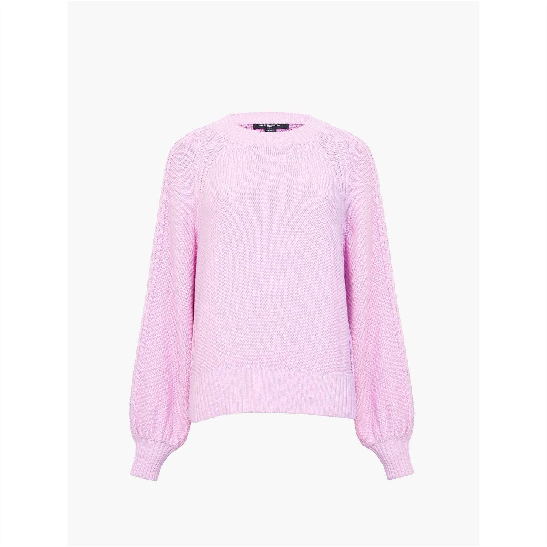 French Connection Relaxed Fit Cable Long Sleeve Sweater