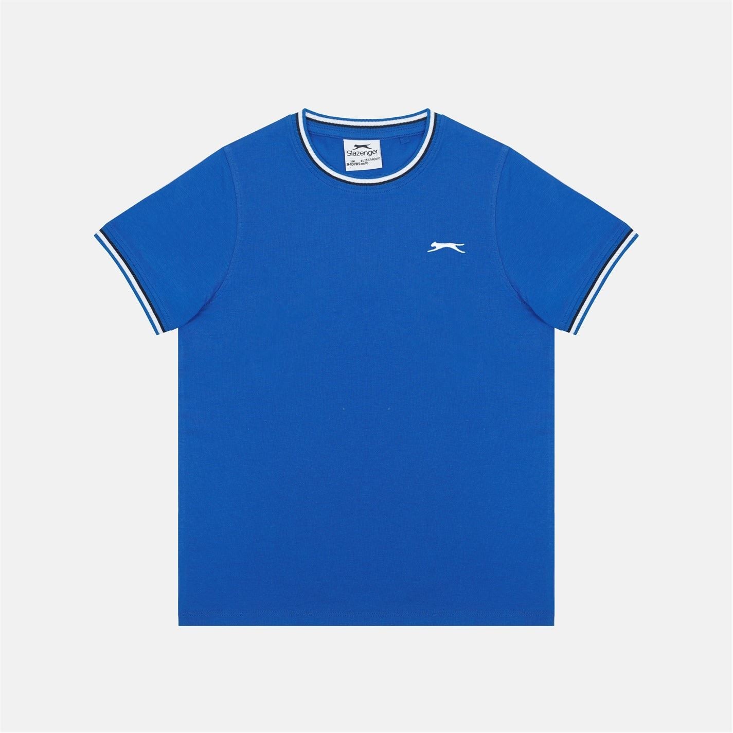 Slazenger Crew Neck Ribbed Collar Short Sleeve T-Shirt
