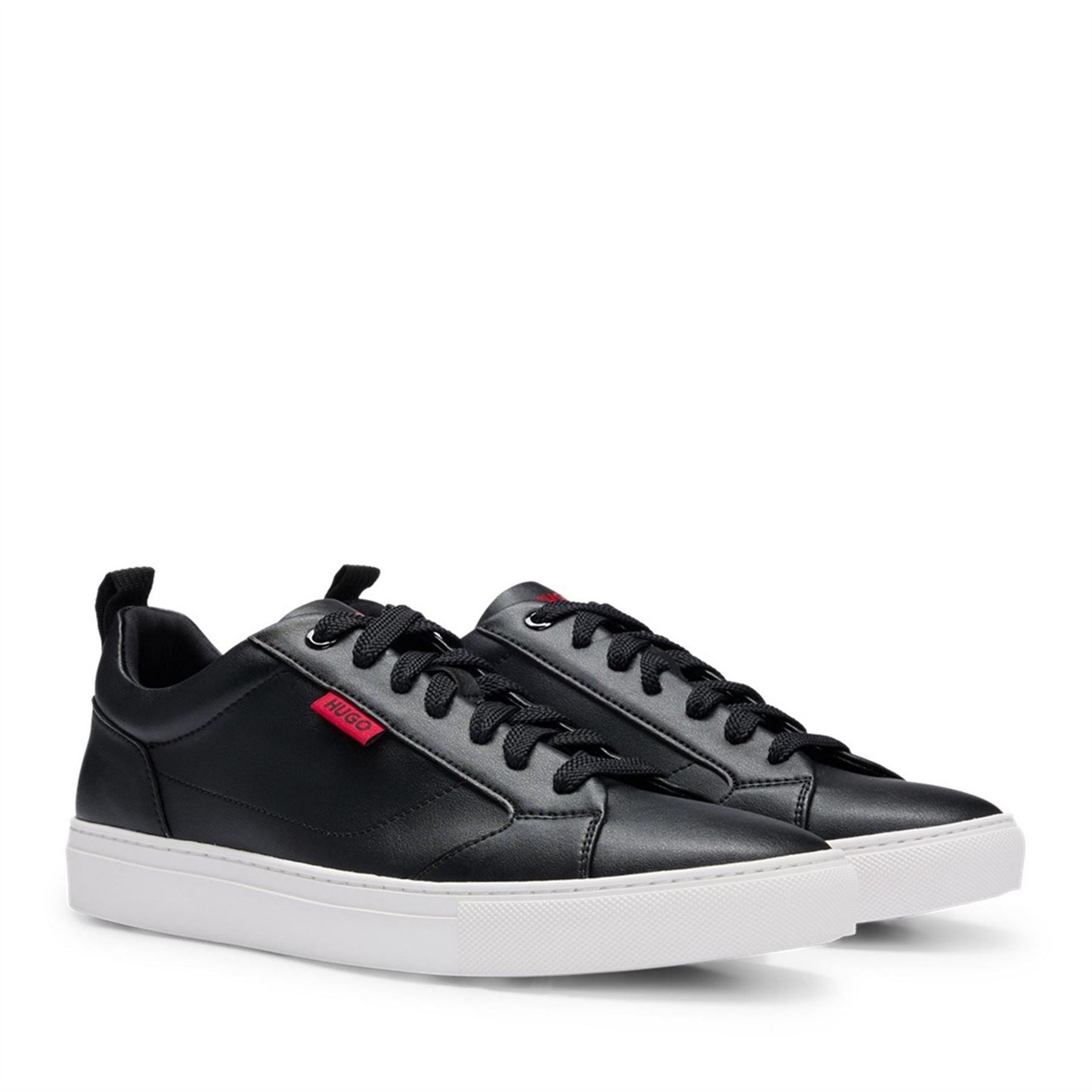 Hugo Leather Logo Trainers