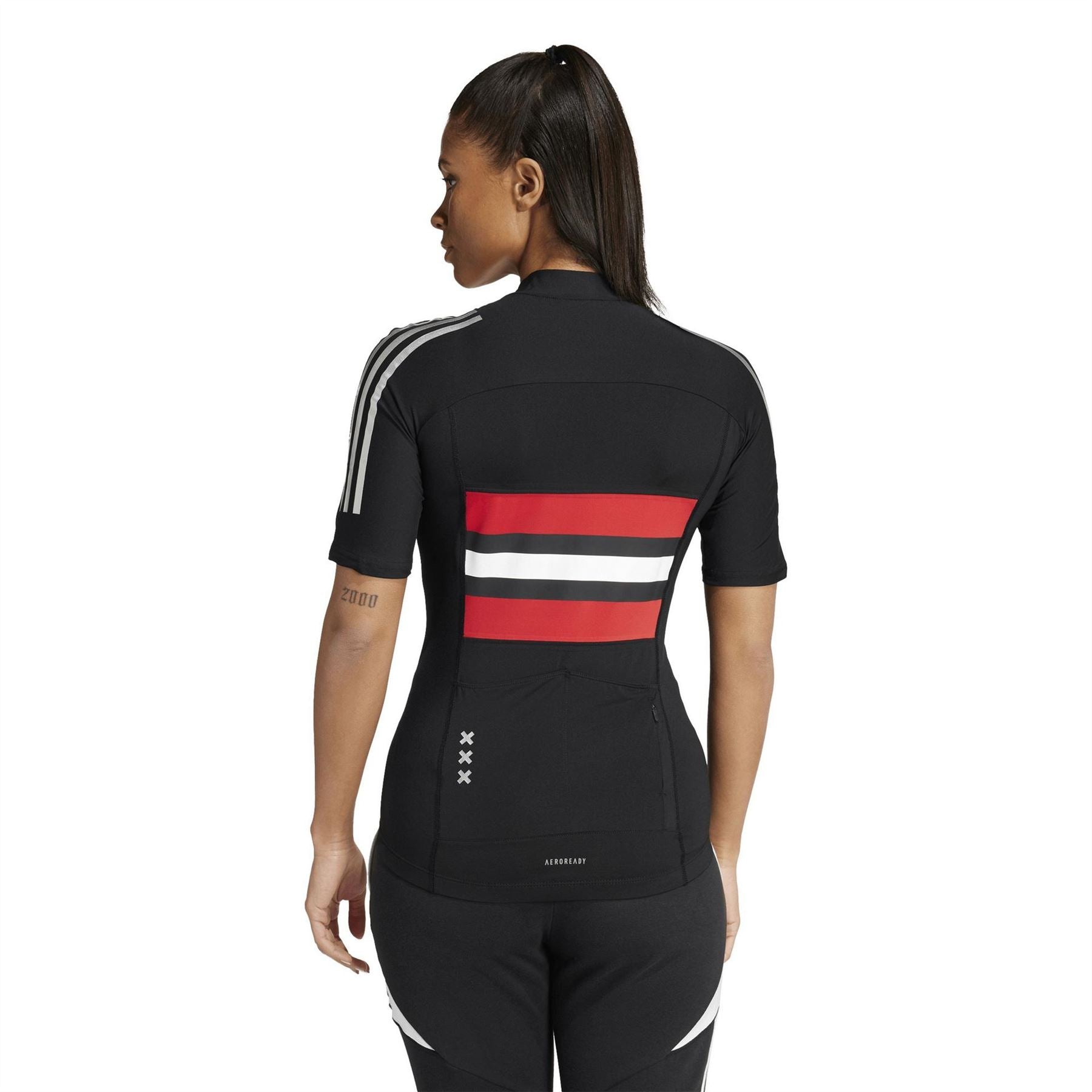 adidas Ajax Mock Neck Short Sleeve Jersey