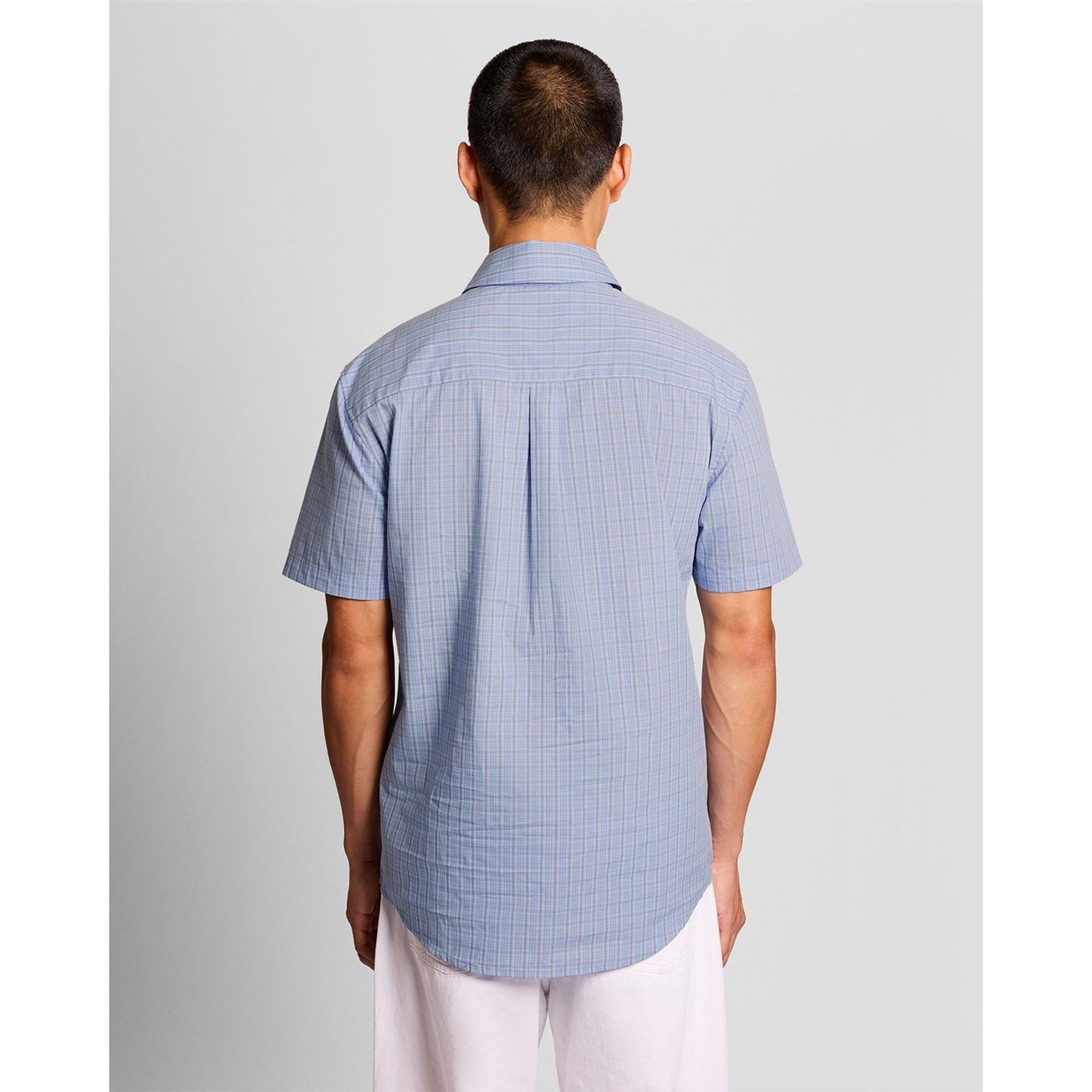 Lyle and Scott Patterned Short Sleeve Shirt