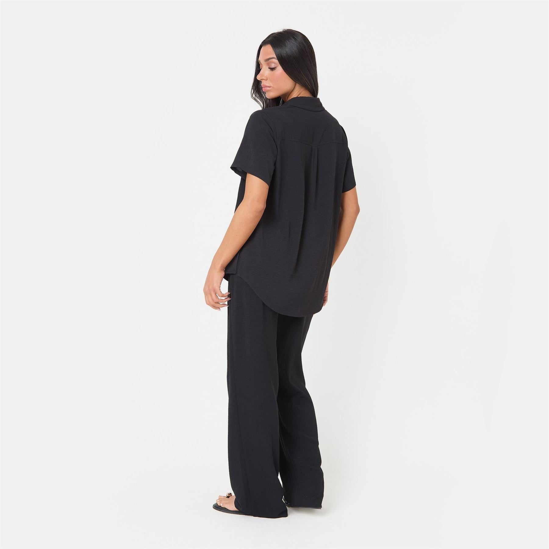 I Saw It First Crepe Wide Leg Trousers