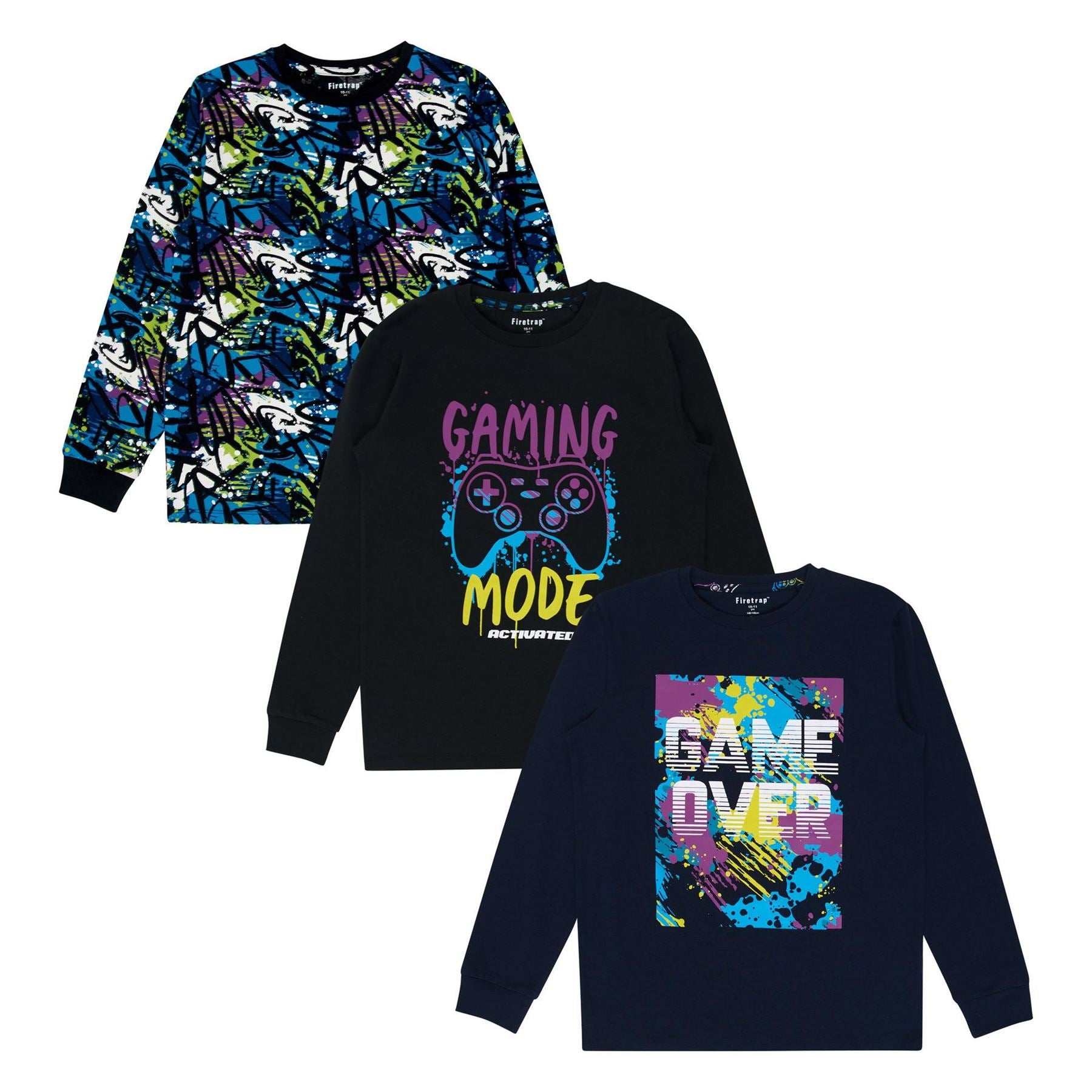 Firetrap Gaming Long Sleeve Pyjama Sets