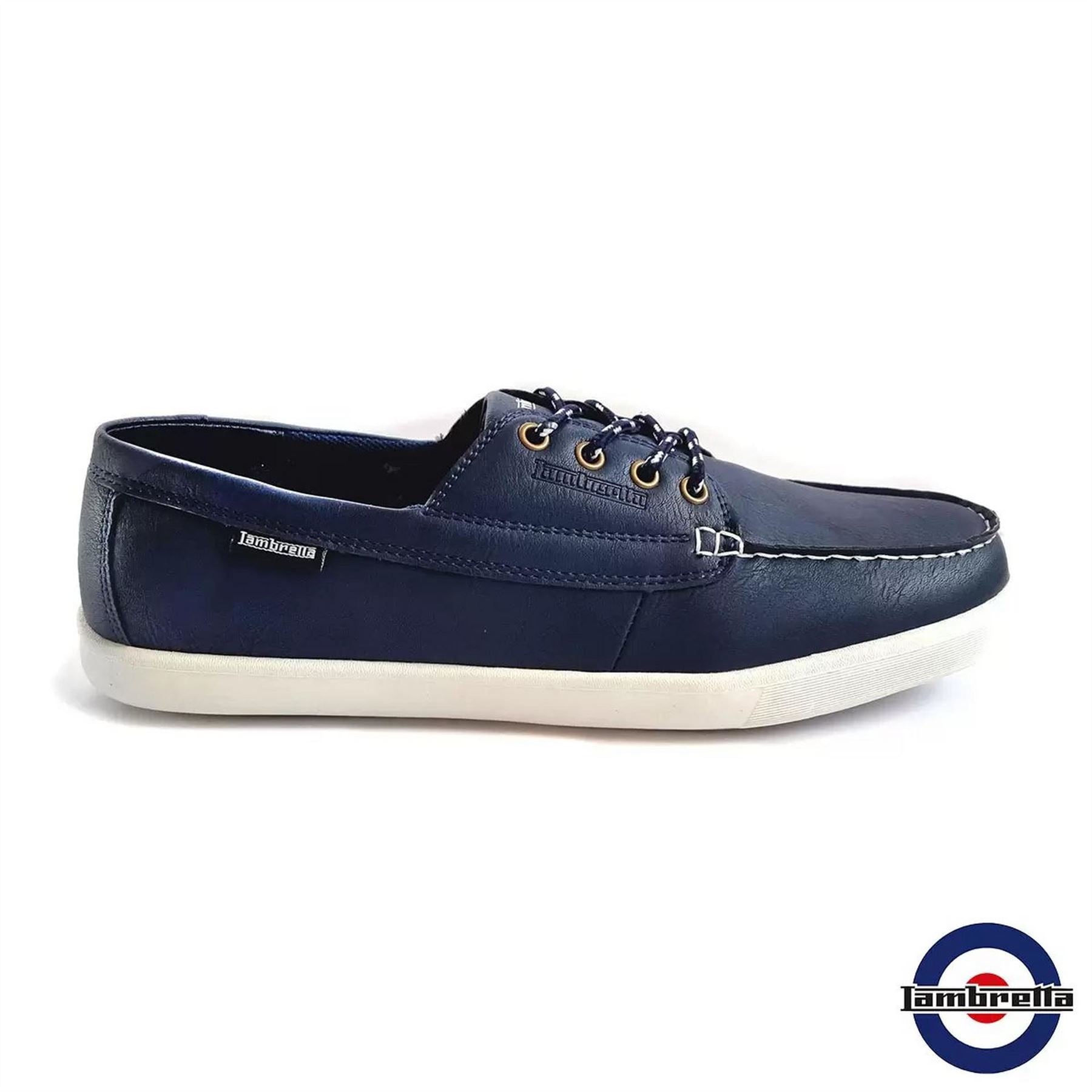 Lambretta Vulcanized Moc Toe Lace-Up Boat Shoes