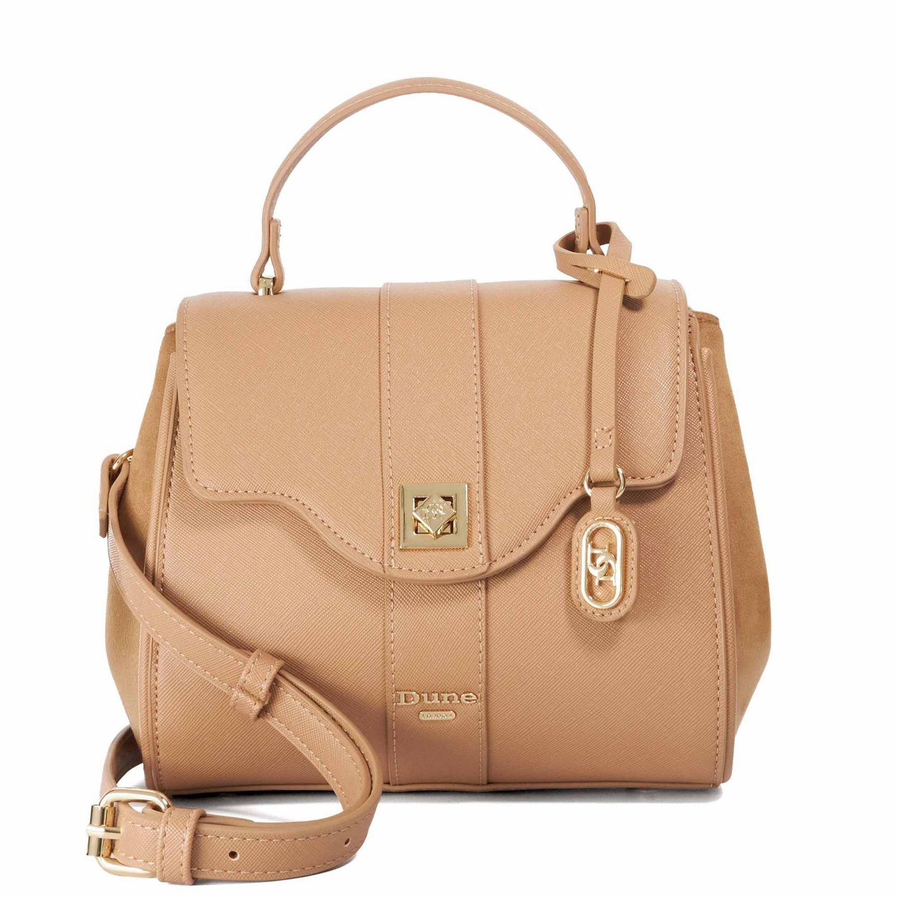 Dune London Dassios Textured Box Bag with Key Ring