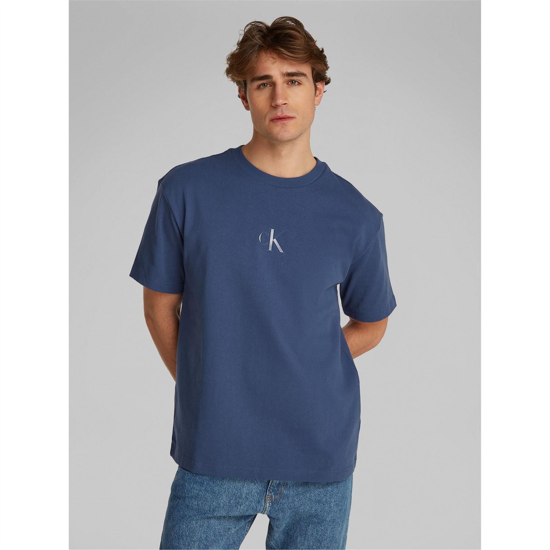 Calvin Klein Jeans Regular Fit Crew Neck Monologo T-Shirt