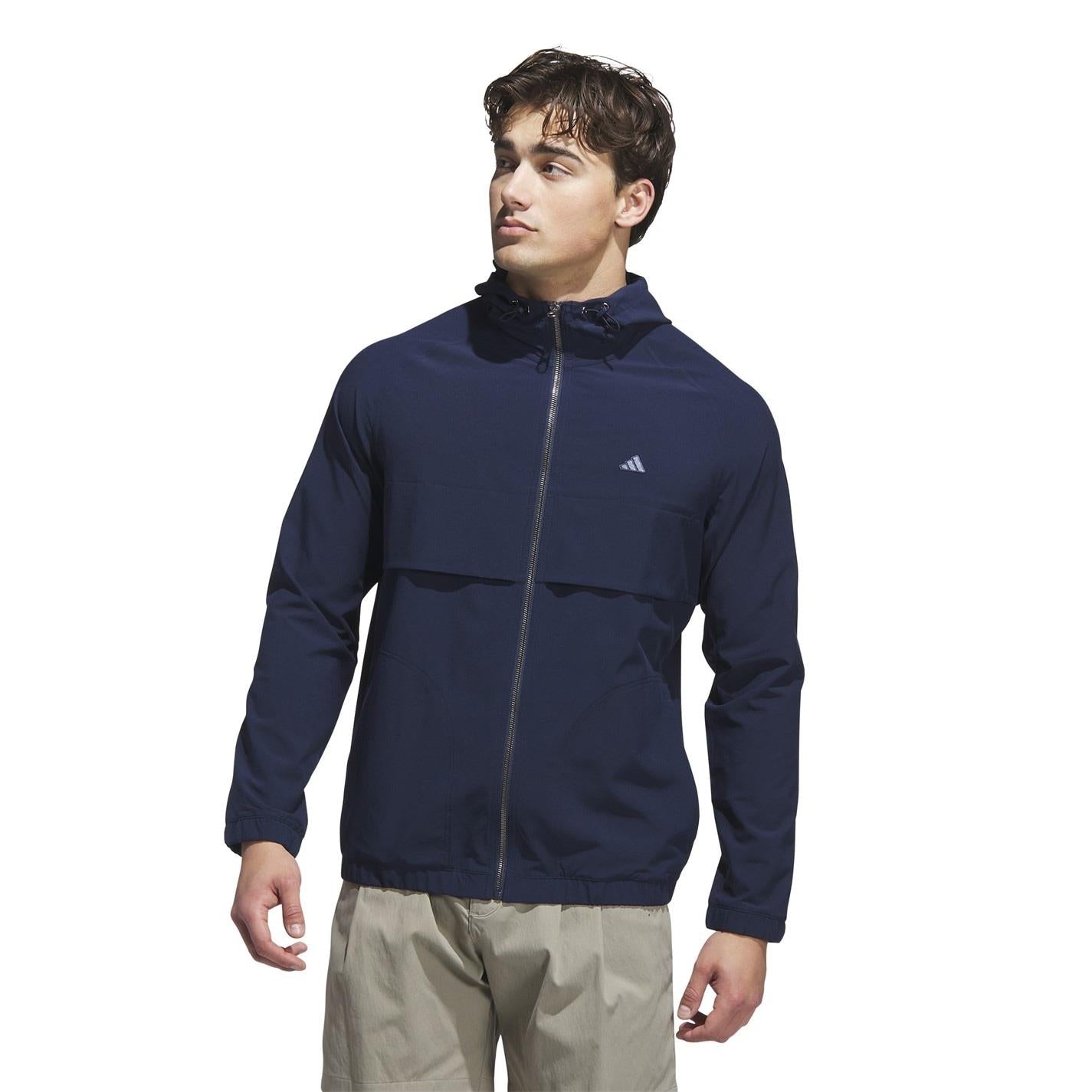 adidas Go To Full Zip Windbreaker Thermal Performance Golf Jacket