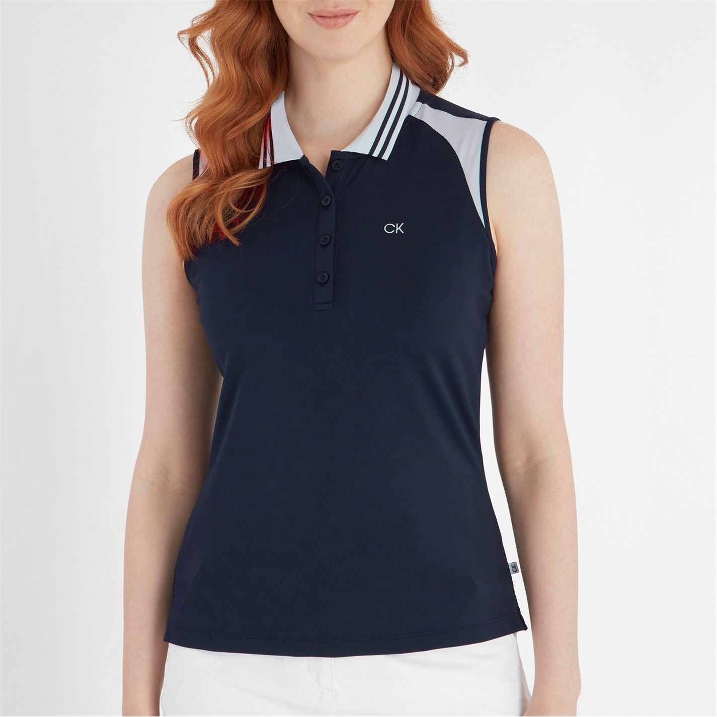Calvin Klein Golf Sleeveless Performance Polo Shirt