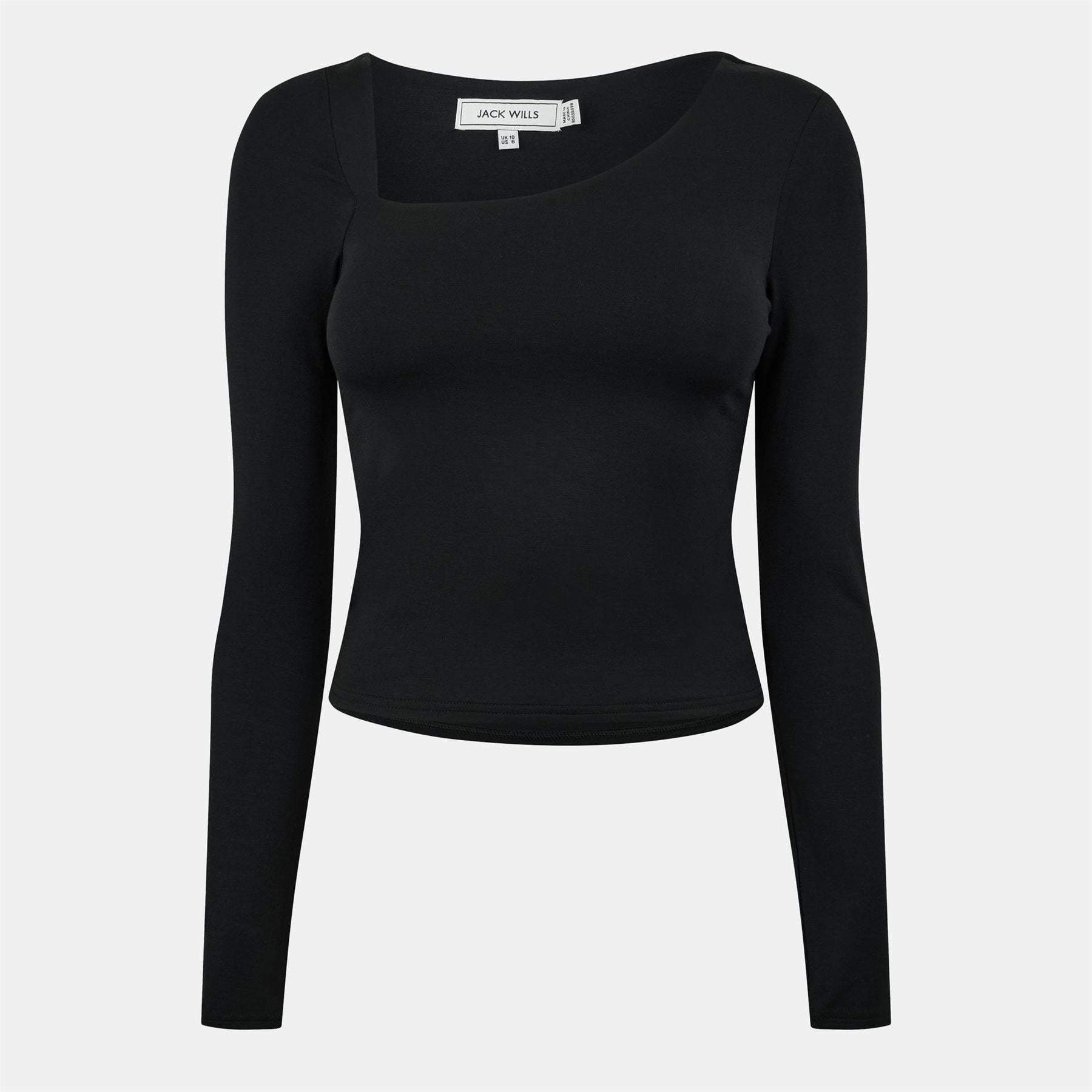 Jack Wills Asymmetric Long Sleeve Regular Fit T-Shirt