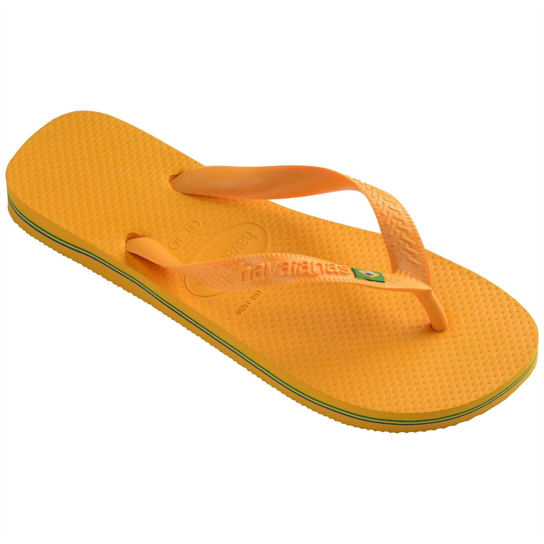 Havaianas Womens Hav. Brasil Pop Yellow 35 36 Flip Flops
