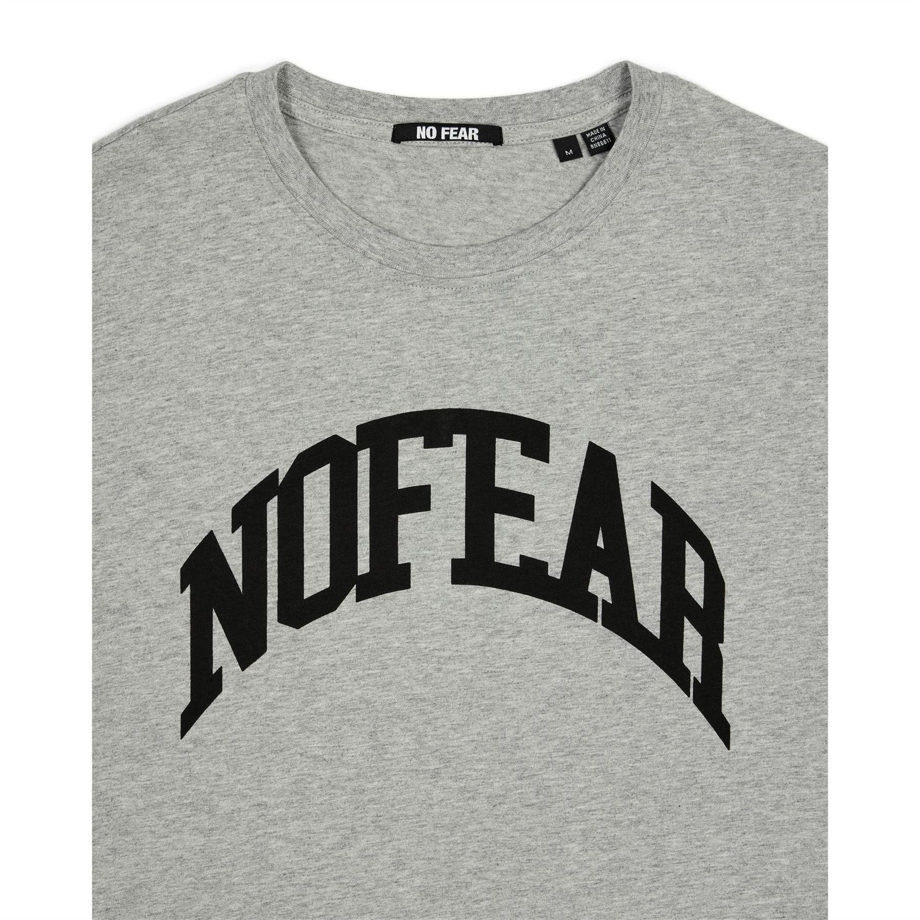 No Fear Logo Print Crew Neck Short Sleeve T-Shirt
