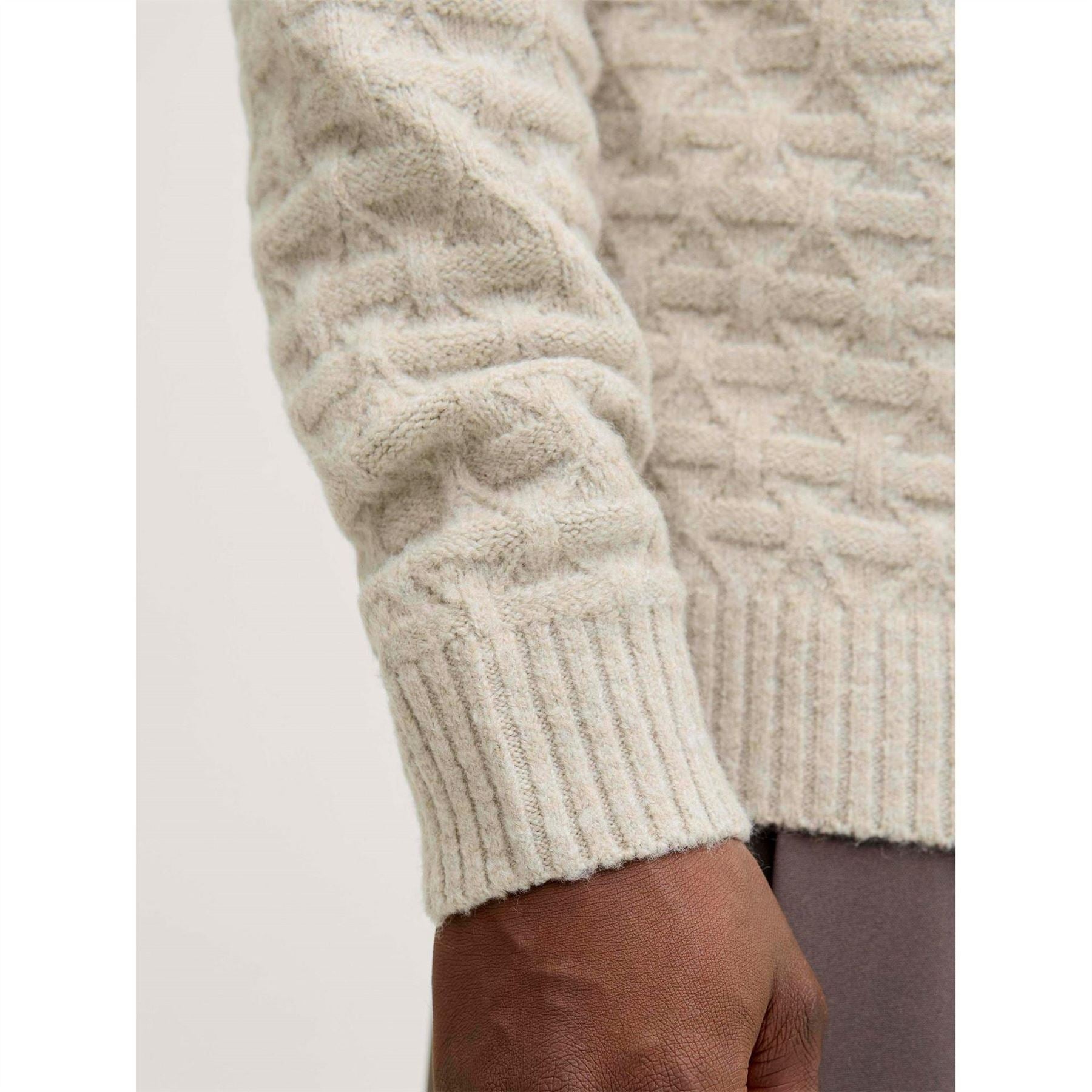 Jack and Jones Structure Knit Crew Neck Jumper